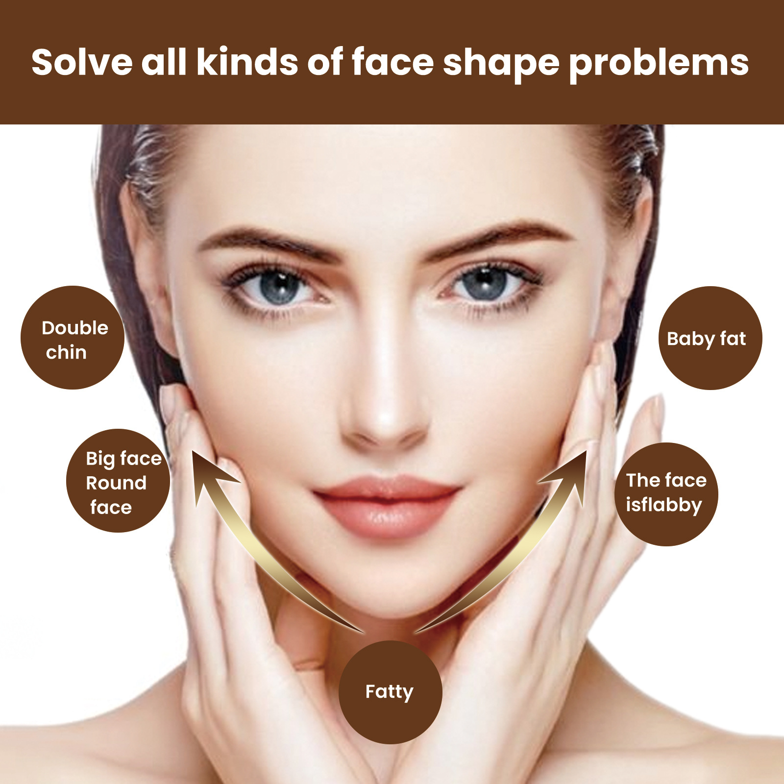 (1 pack in bag) V Shaped Slimming Face Mask Patch Double Chin Reducer Strap Chin Contour Firming Tightening Strap Face V Line Lifting Mask Face Care Product
