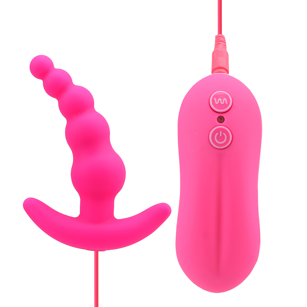 (Purple) Vibrating Prostate Massager Female Masturbation Anal Plug Vibrator Beads Butt Sex Toys Waterproof Powerful Wired For Men Couples 10 Frequency
