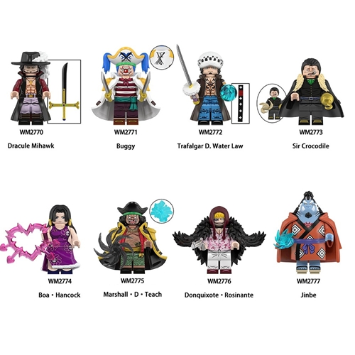 Japanese Anime ONE PIECE Series Blocks Oka Shichibukai Boa·Hancock Dracule Mihawk