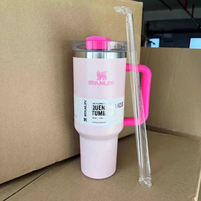 40oz For Stanley Tumbler Cup Insulated Water Bottle Pink