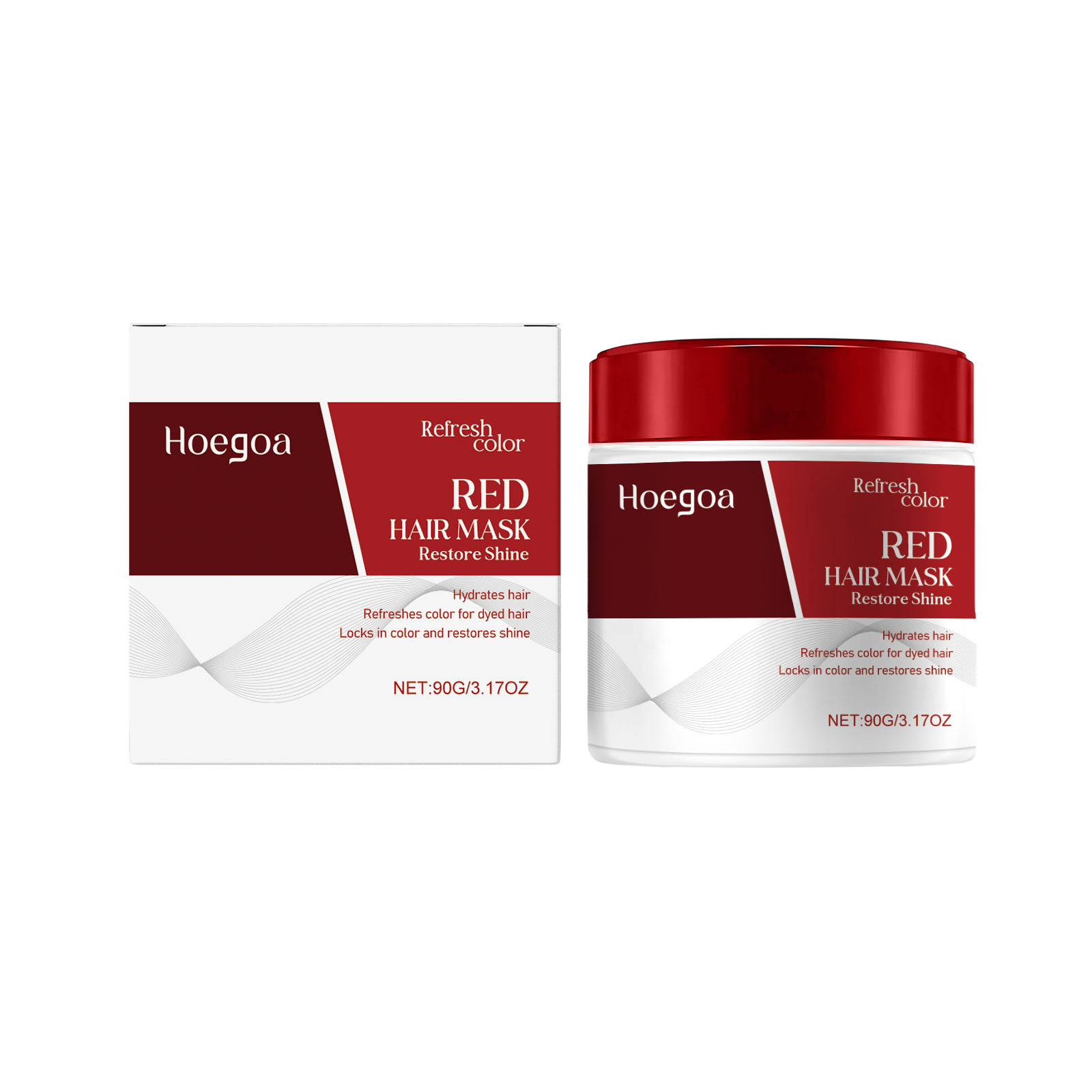 Hair Mask Deeply nourishes repairs improves dry frizzy hair Hydrates and Enhances Red Tones for Color-Treated Hair