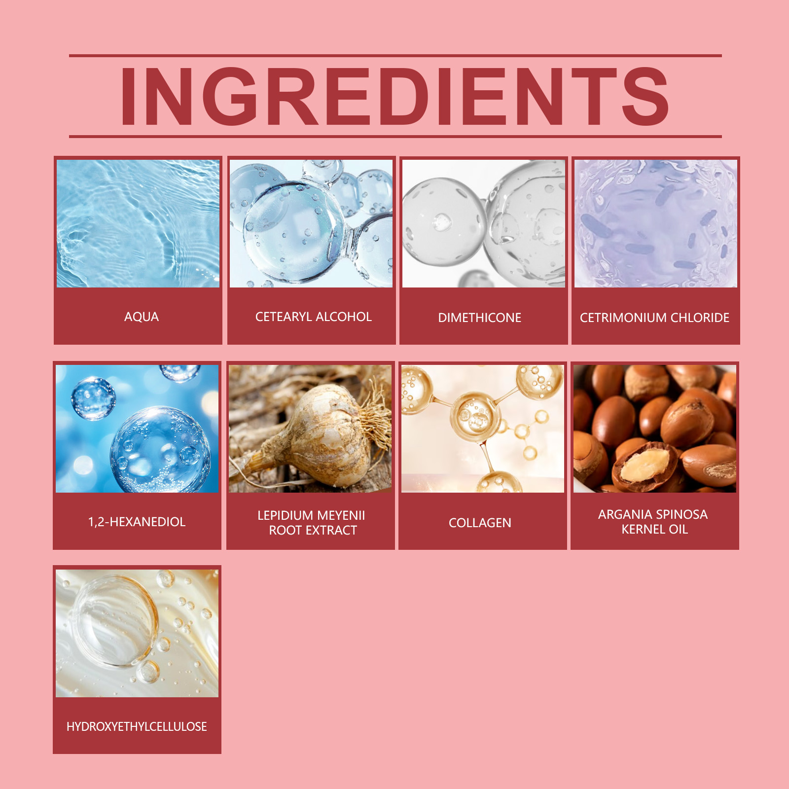 Hair Mask Deeply nourishes repairs improves dry frizzy hair Hydrates and Enhances Red Tones for Color-Treated Hair