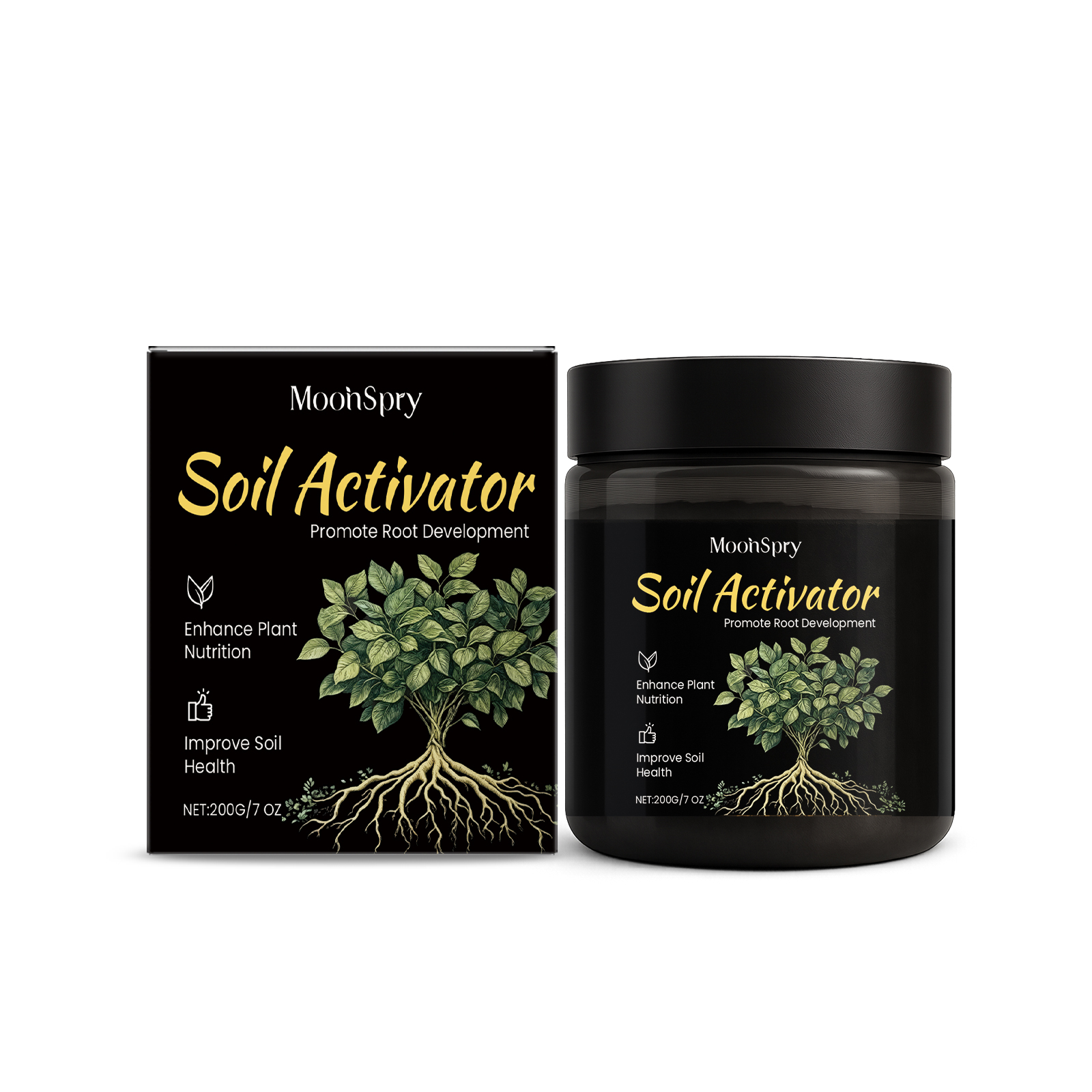 MoonSpry Powerful Soil Activator Loosen Soil Supplement Flower Fertilizer Nutrient Plant Strengthen Garden Boost Healthy Ro R3Q1 ﻿