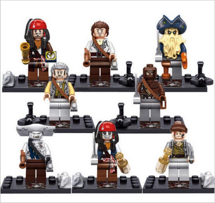 (Style C) Pirate Mini Figures Toy Building Blocks Set Construction Collection Role Play Model Upgraded Decoration and Gifts for Kids
