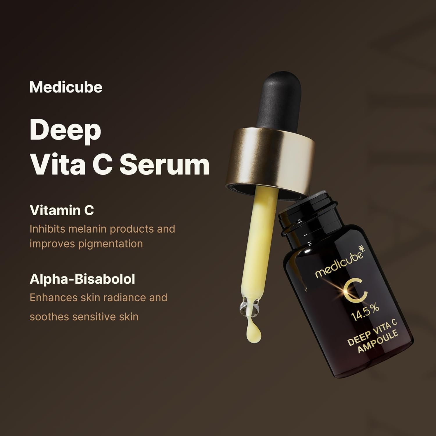 Medicube Deep Vita C Serum Pure Vitamin C reduce the appearance of hyperpigmentation dark spots and blemishes Korean skincare 10g  3 bottles