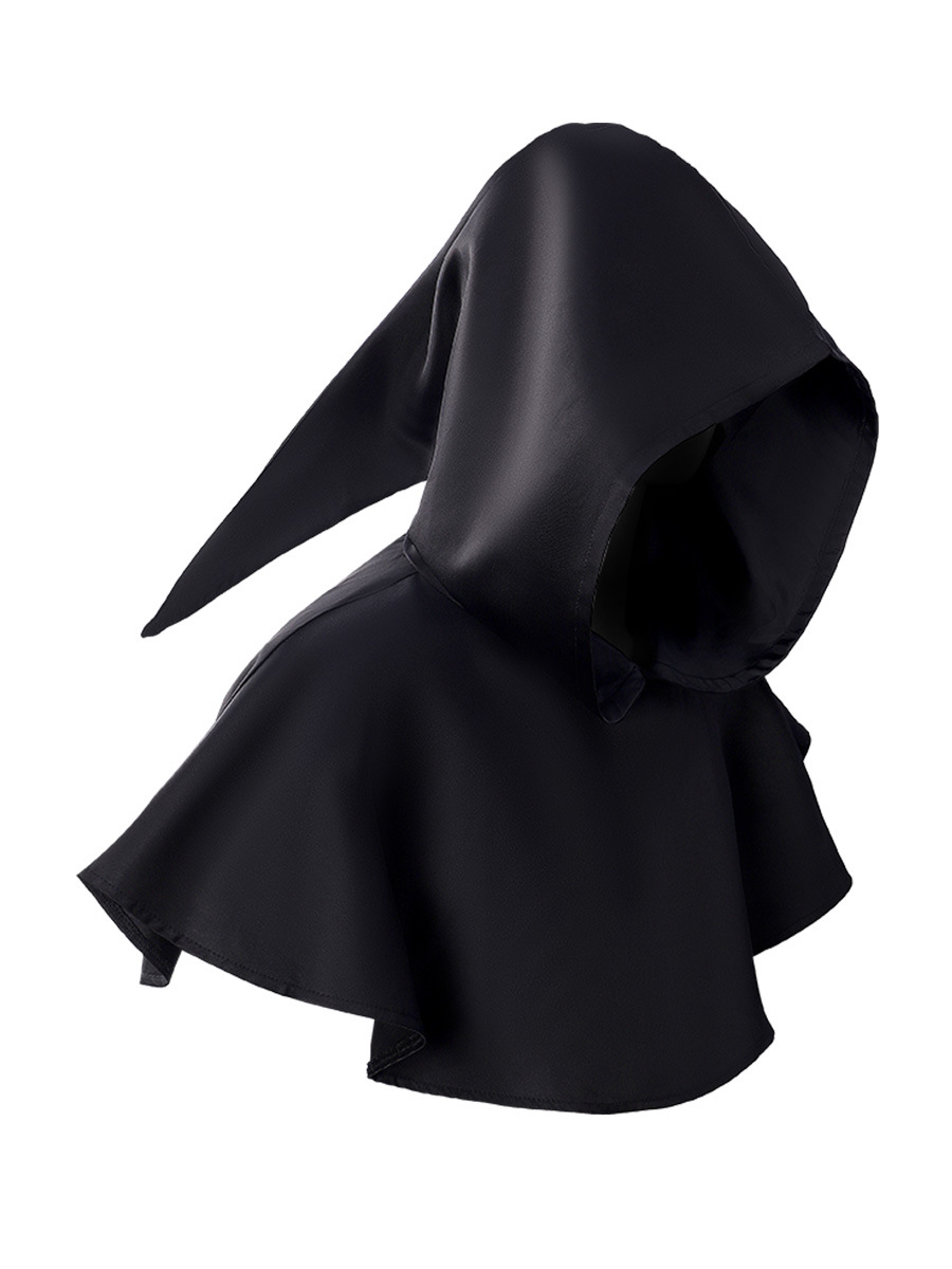 (YELLOW) Kids Medieval Grim Reaper Hooded Cloak Vampire Missionary Costume for Halloween Party Stage Roleplay