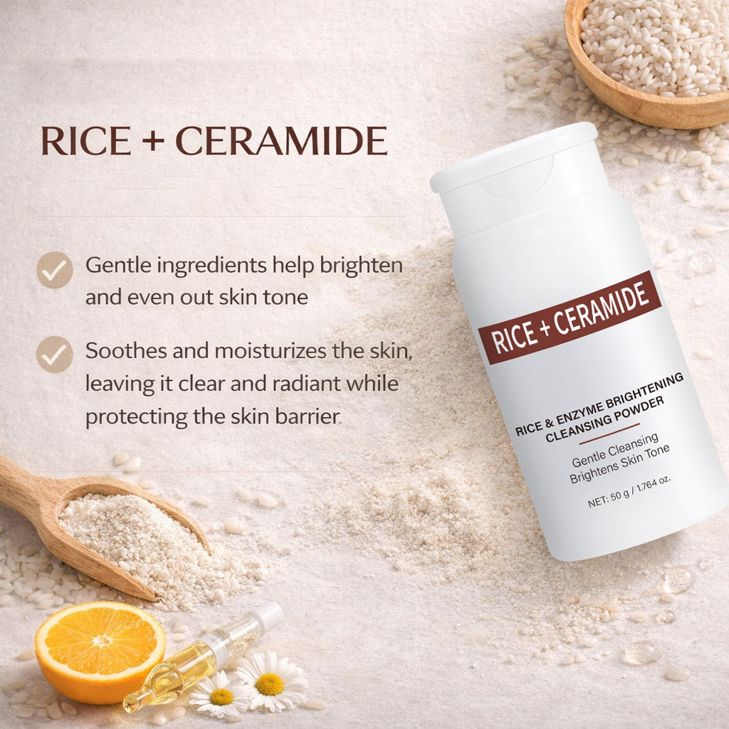 Rice Ferment Brightening Cleansing Milk With Ceramide For Gentle Pore Cleansing And Skin Nourishing Face Wash 50g