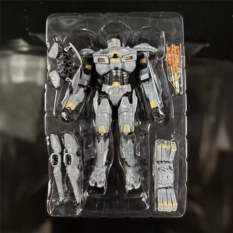 (No Lighting) NECA Pacific Rim Mecha Model Eureka Striker Australian Light Armor Articulated Action Figure Toy Collectible Display Play