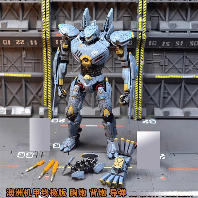 (No Lighting) NECA Pacific Rim Mecha Model Eureka Striker Australian Light Armor Articulated Action Figure Toy Collectible Display Play