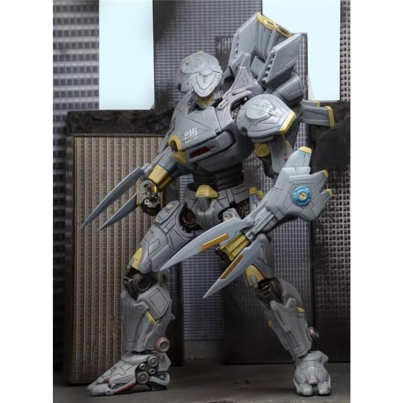 (No Lighting) NECA Pacific Rim Mecha Model Eureka Striker Australian Light Armor Articulated Action Figure Toy Collectible Display Play