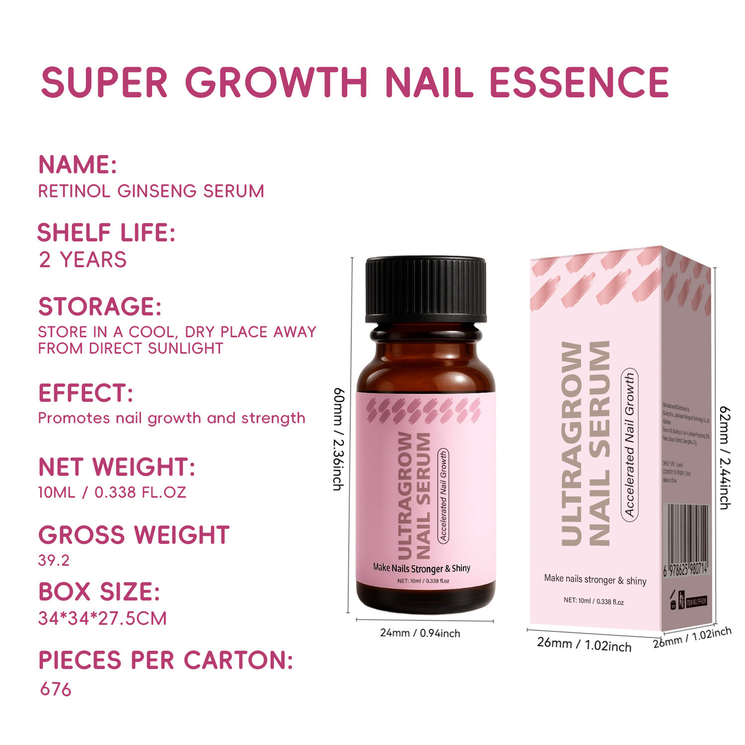 Nail Growth Essence Strengthening Nourishing Repairing For Soft Brittle Nails Daily Home Manicure Treatment 10ml