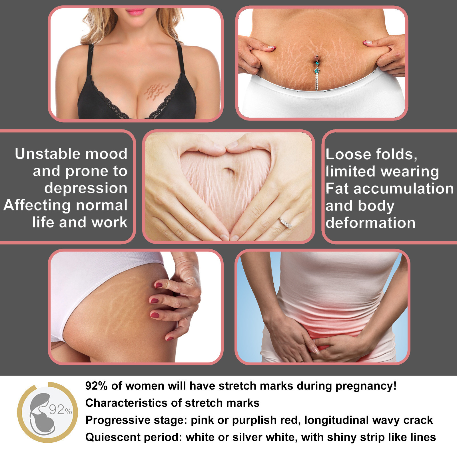 Skin Care Cream For Post Pregnancy Belly Firming Smoothing And Massage Moisturizing Daily Body Recovery Care