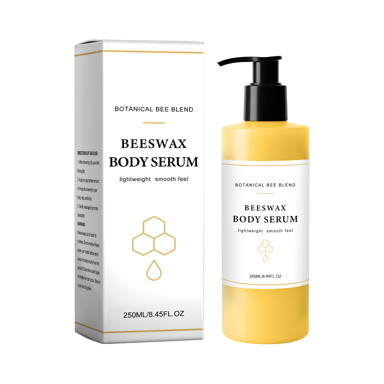 Bee Wax Body Essence Mild Moisturizing Soft Skin Light Texture Easy Apply Whole Body Daily Skin Care