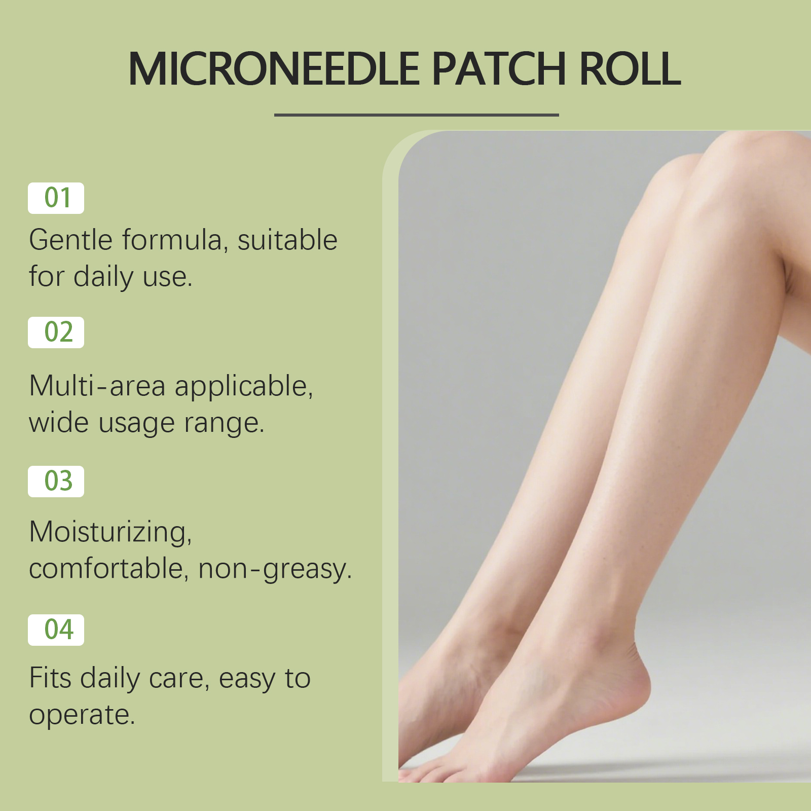 Leg Care Patch Breathable Skin Friendly Hydrating Refreshing Comfortable Lower Limb Maintenance Sticker