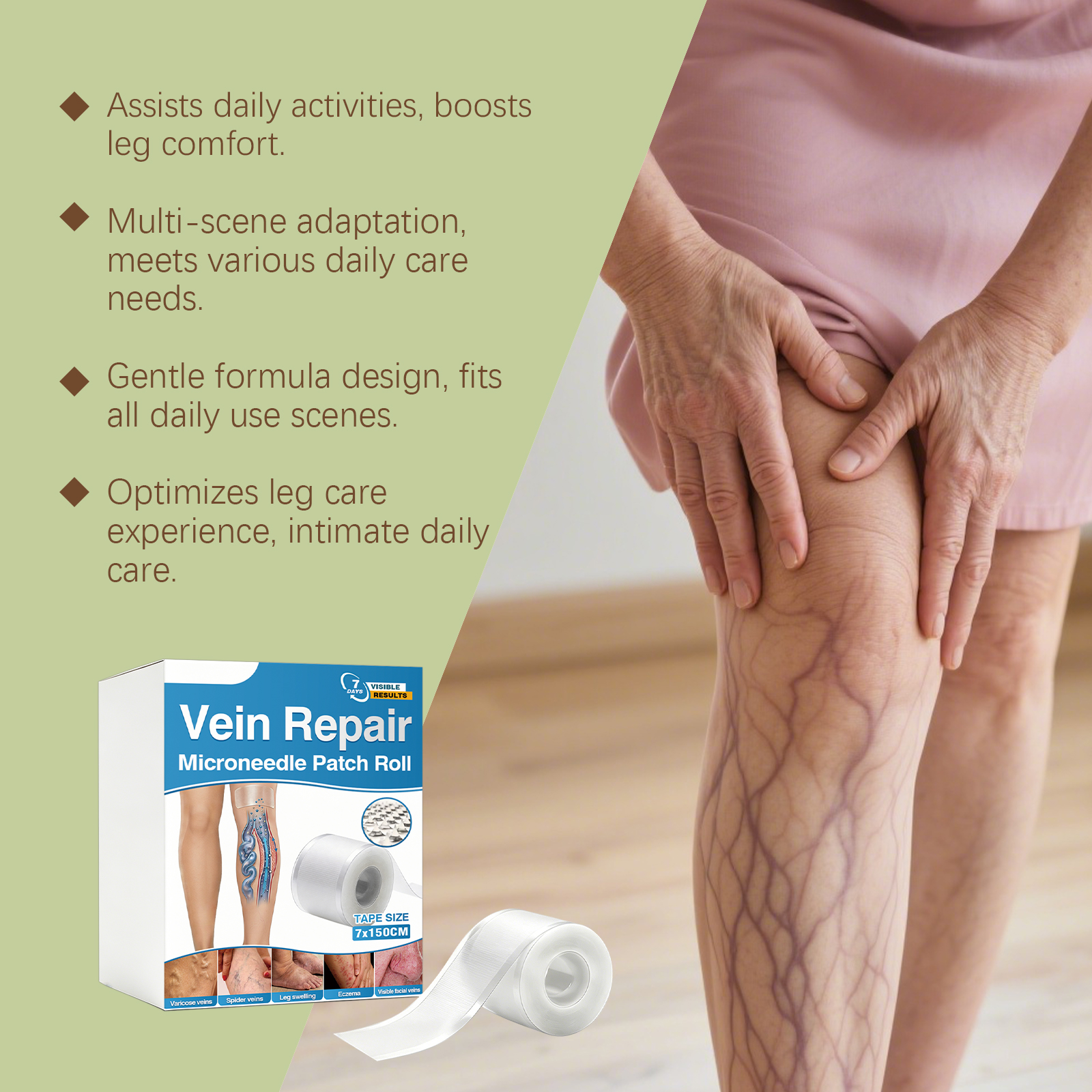 Leg Care Patch Breathable Skin Friendly Hydrating Refreshing Comfortable Lower Limb Maintenance Sticker