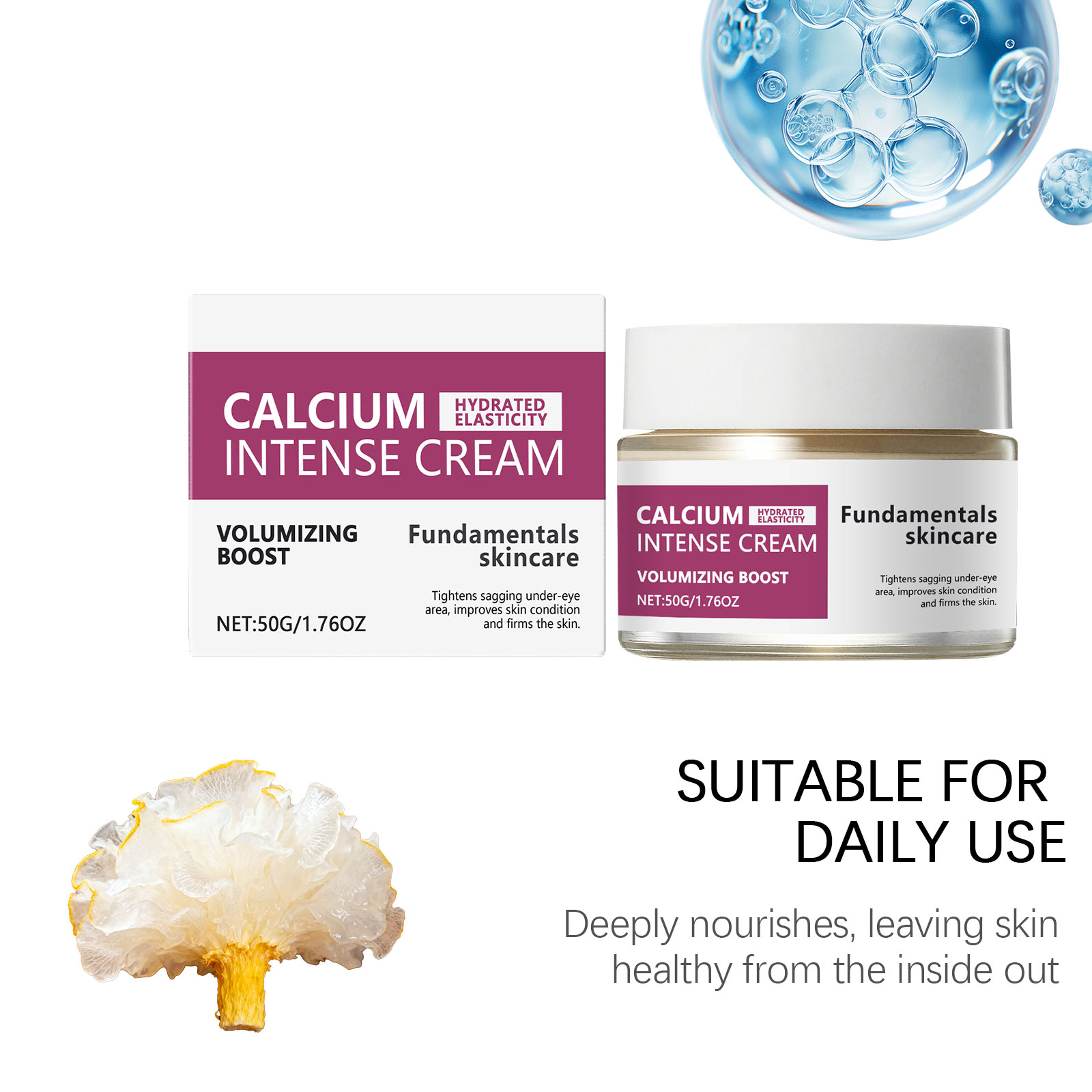 Moisturizing Cream Mild Nourishing Light Cream Texture Quick Absorb Boost Skin Elastic Bright Firm Facial Complexion Care Lotion