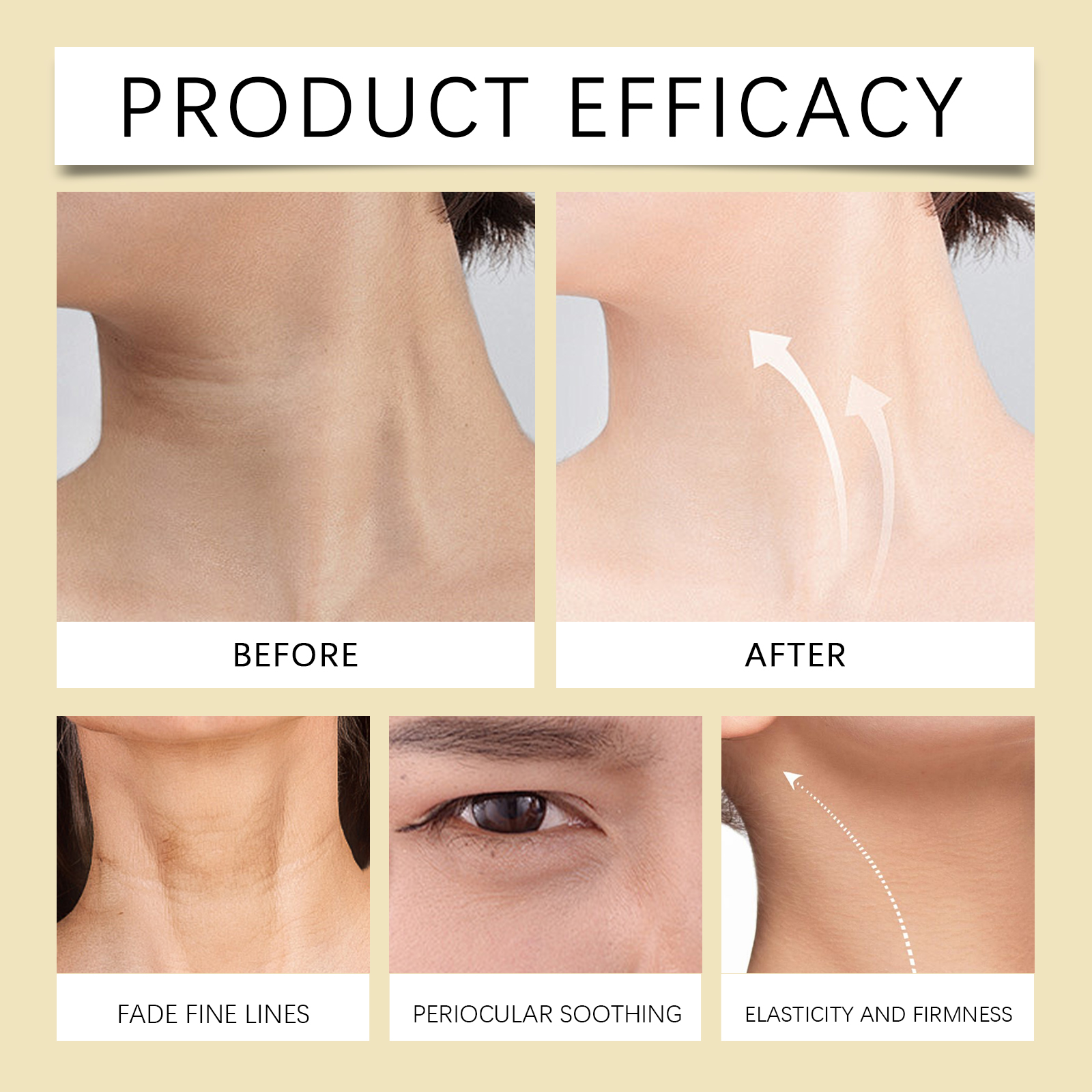 Electric Peptide Eye Neck Skin Care Set Lifting Nourishing Moisturizing Massaging Treatment For Facial Skin