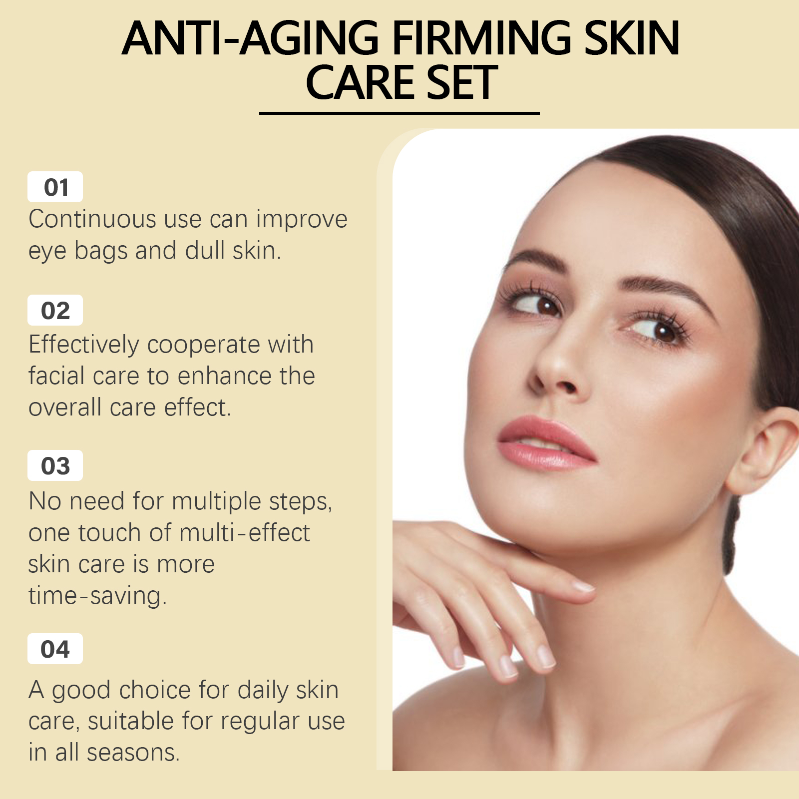 Electric Peptide Eye Neck Skin Care Set Lifting Nourishing Moisturizing Massaging Treatment For Facial Skin