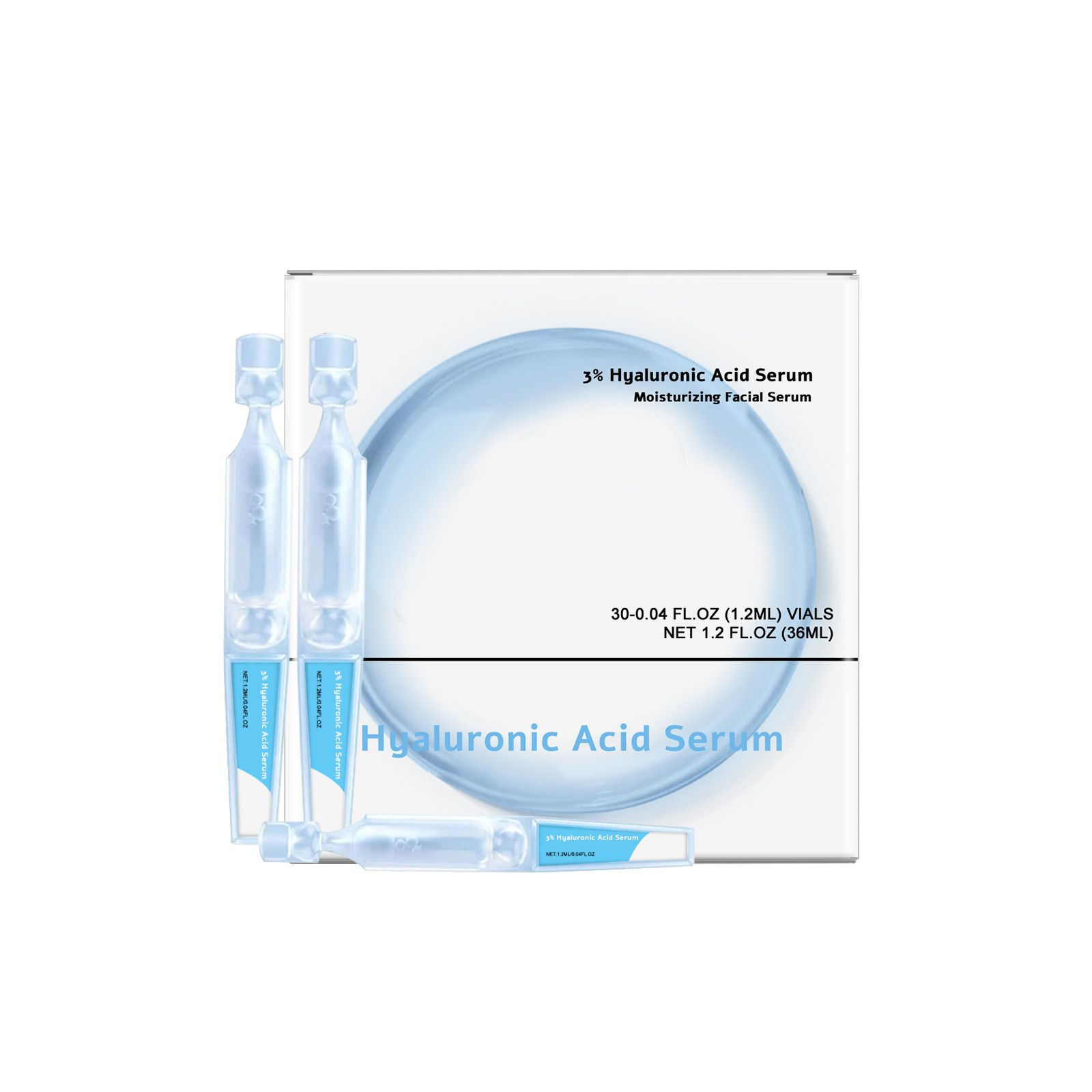 Hyaluronic Acid Moisturizing Facial Essence Nourish Soft Hydrate Brighten Smooth Skin Care Liquid Daily Use