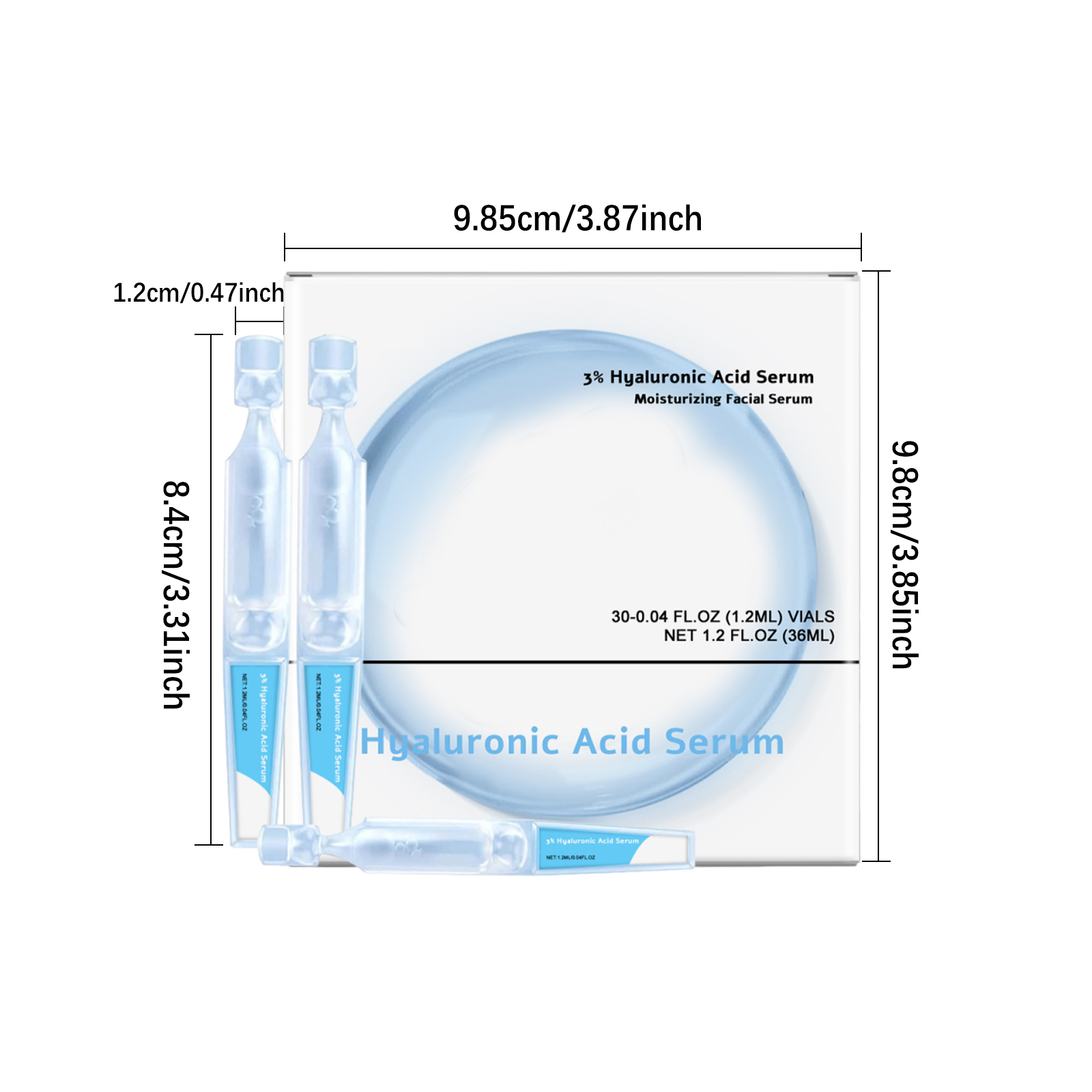 Hyaluronic Acid Moisturizing Facial Essence Nourish Soft Hydrate Brighten Smooth Skin Care Liquid Daily Use