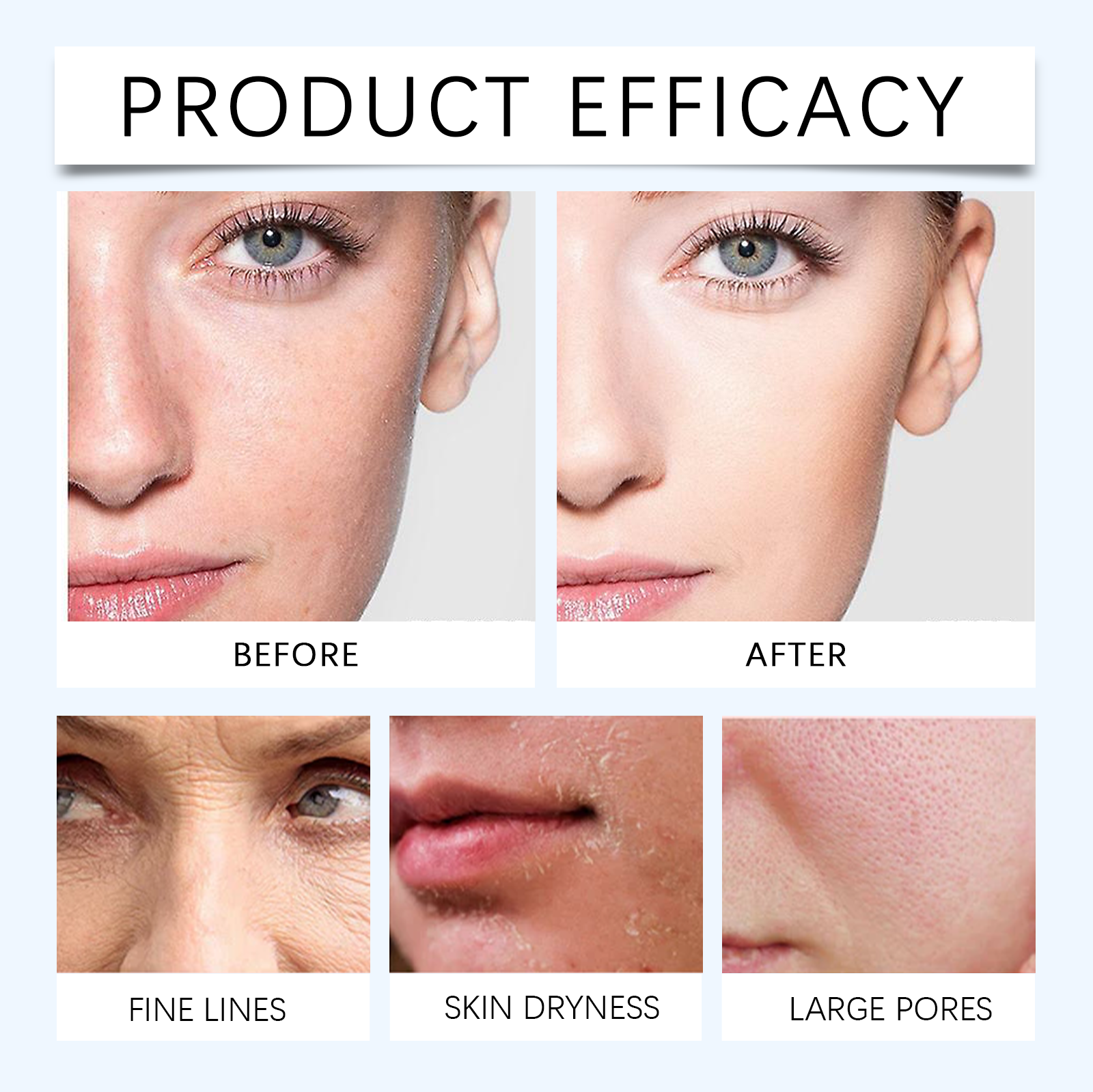 Hyaluronic Acid Moisturizing Facial Essence Nourish Soft Hydrate Brighten Smooth Skin Care Liquid Daily Use