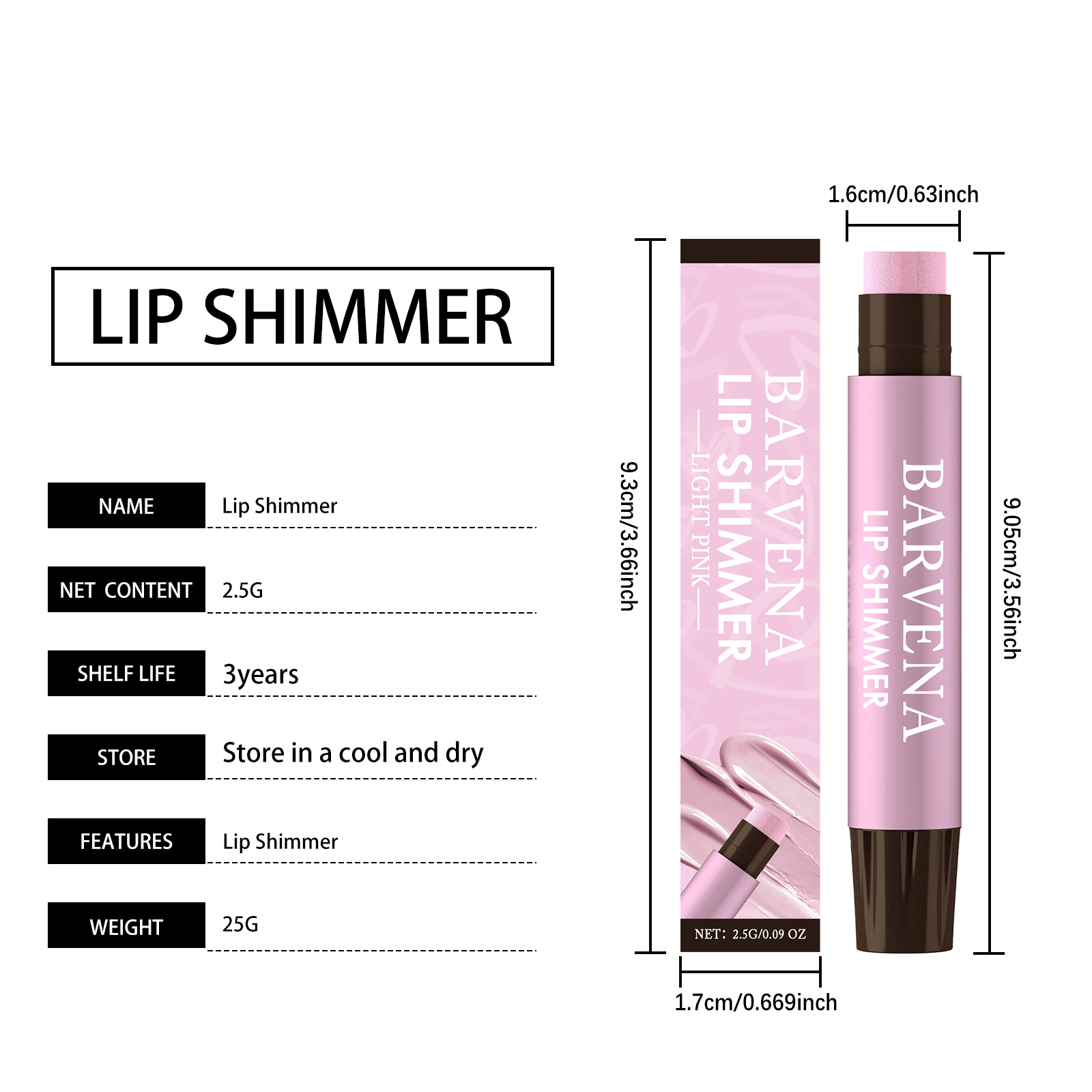 (Cocoa) Moisturizing Lip Balm Light Pink Mild Delicate Nourishing Tender Color Render Daily Hydration For Lip Skin Care