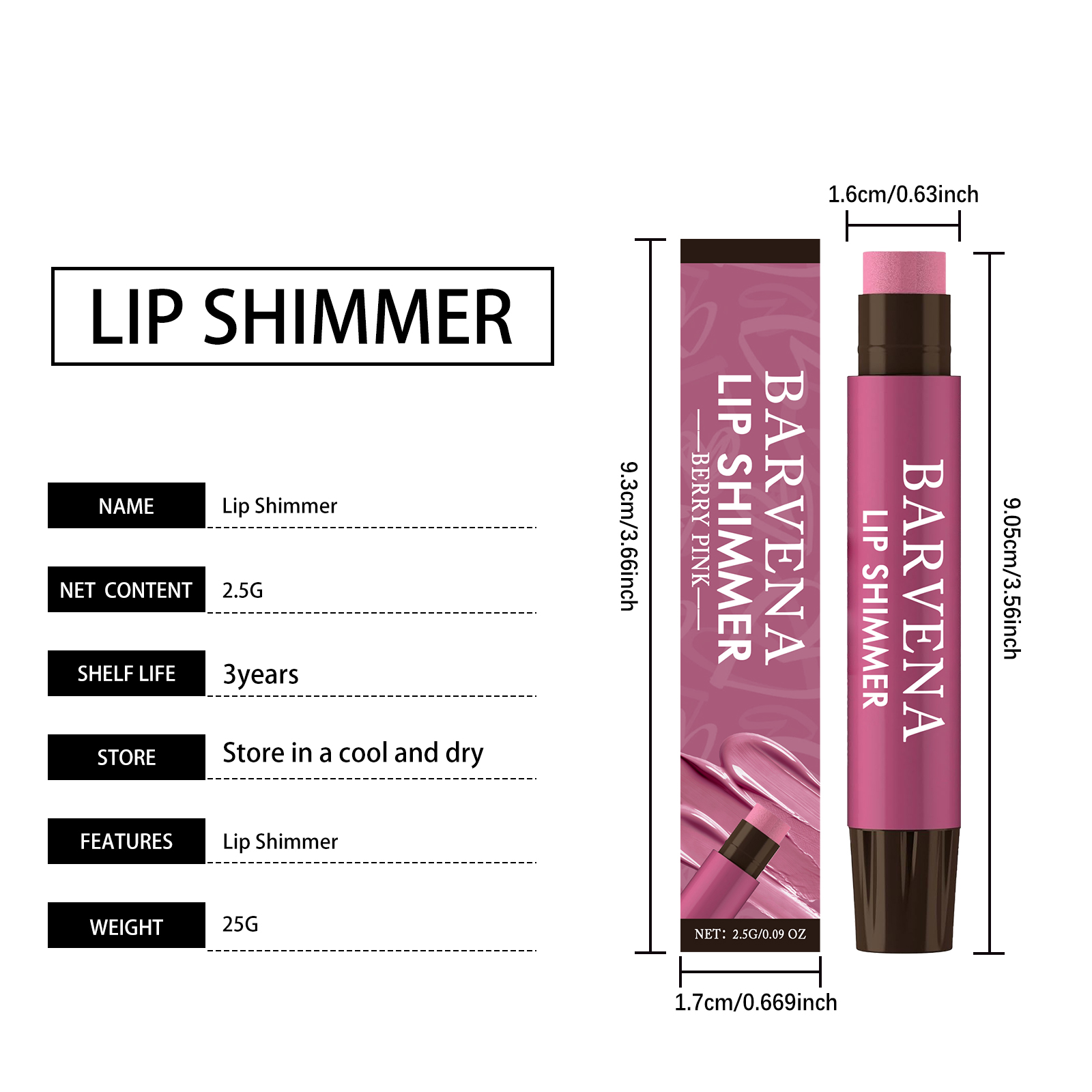 (Cocoa) Moisturizing Lip Balm Light Pink Mild Delicate Nourishing Tender Color Render Daily Hydration For Lip Skin Care
