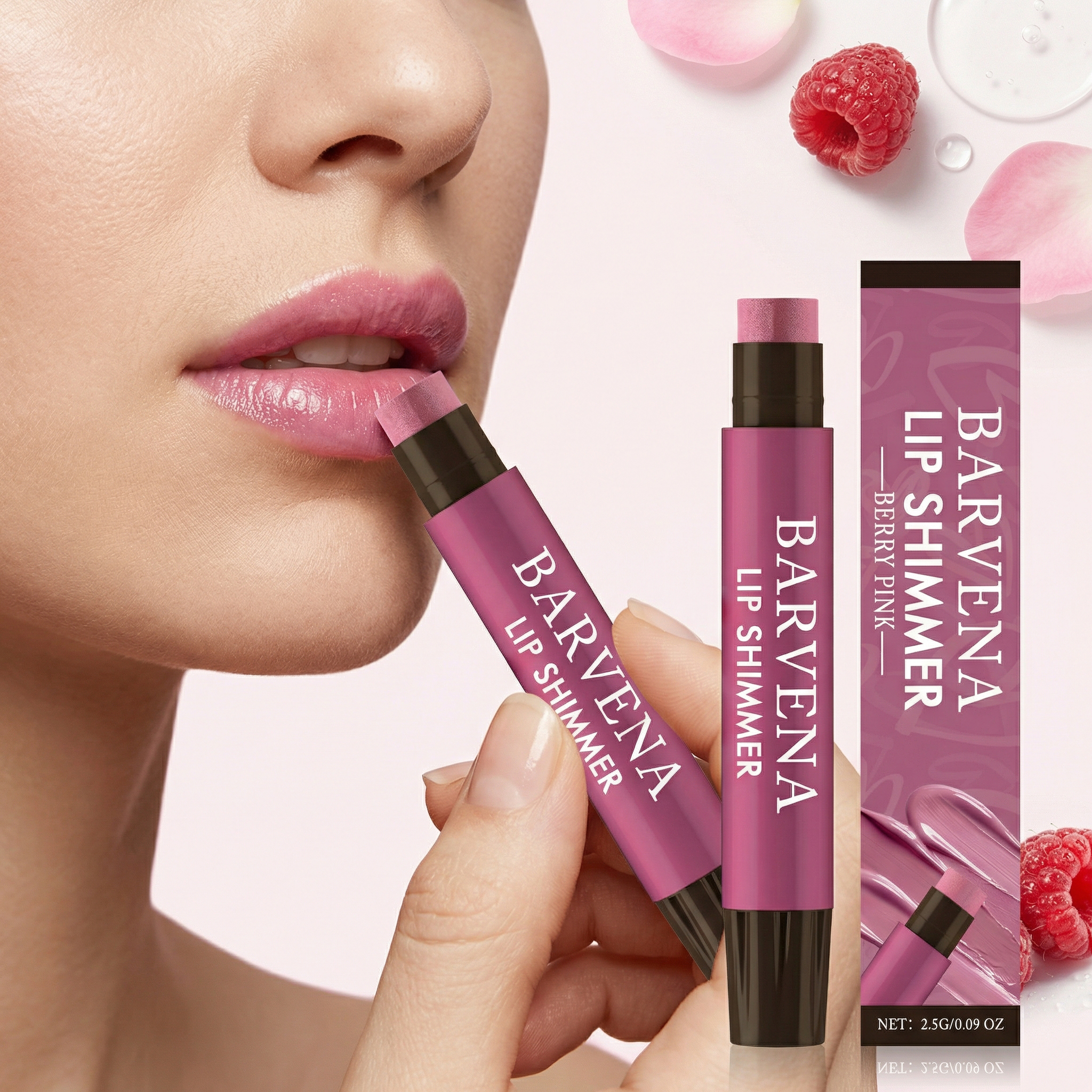 (Cocoa) Moisturizing Lip Balm Light Pink Mild Delicate Nourishing Tender Color Render Daily Hydration For Lip Skin Care