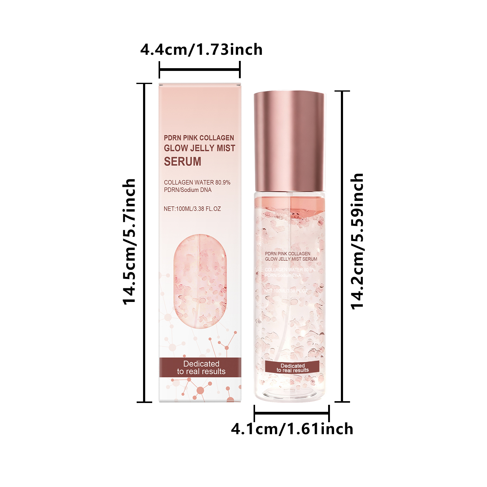 Pink Hydrating Jelly Essence Moist Cool Non Sticky Bright Soft Skin Facial Care Liquid Deep Nourish Smooth Glow