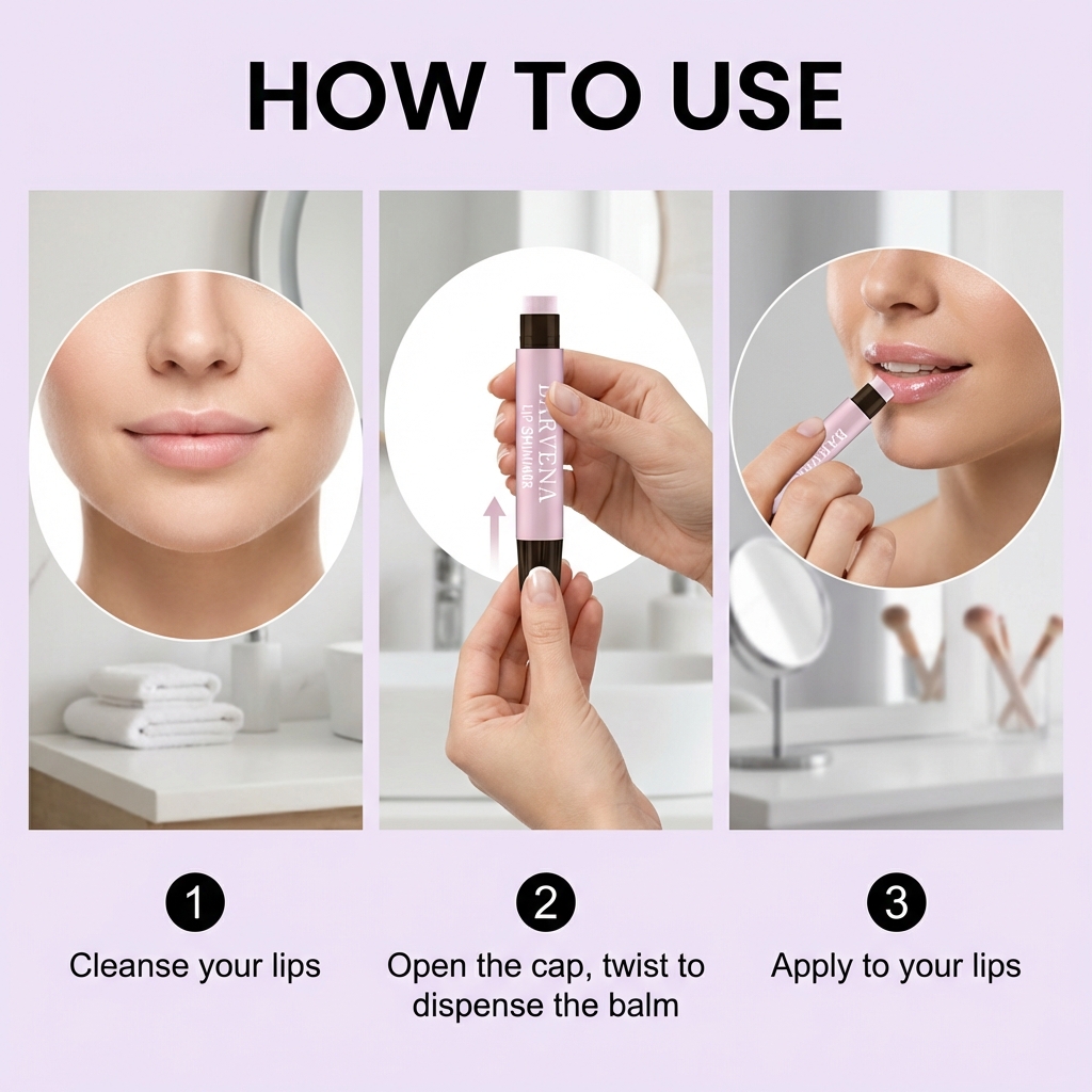 (Cocoa) Moisturizing Lip Balm Light Pink Mild Delicate Nourishing Tender Color Render Daily Hydration For Lip Skin Care