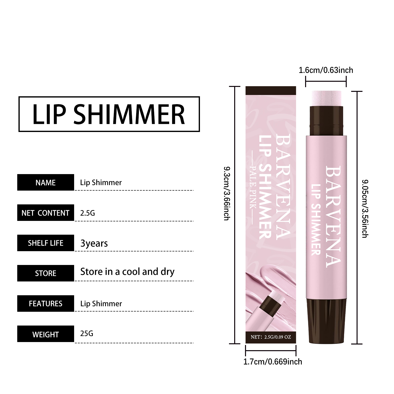 (Cocoa) Moisturizing Lip Balm Light Pink Mild Delicate Nourishing Tender Color Render Daily Hydration For Lip Skin Care