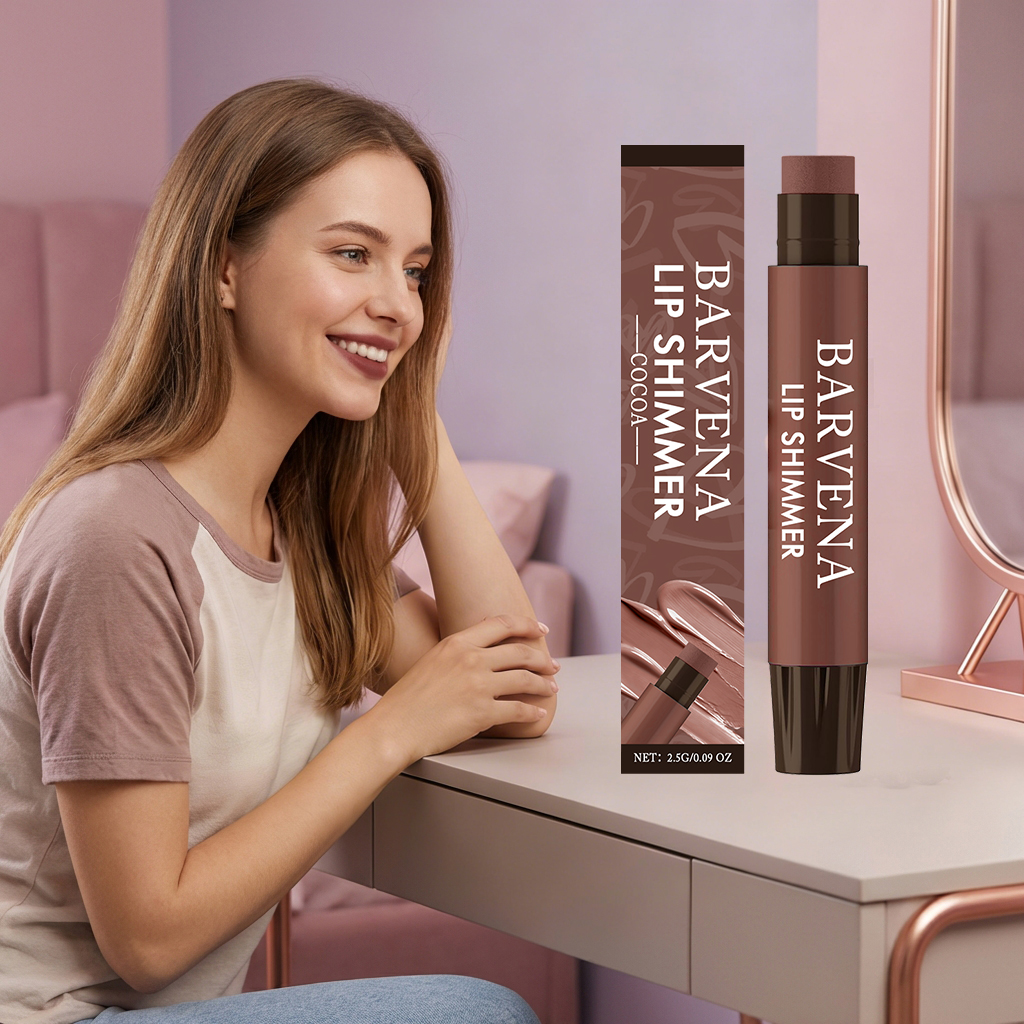 (Cocoa) Moisturizing Lip Balm Light Pink Mild Delicate Nourishing Tender Color Render Daily Hydration For Lip Skin Care