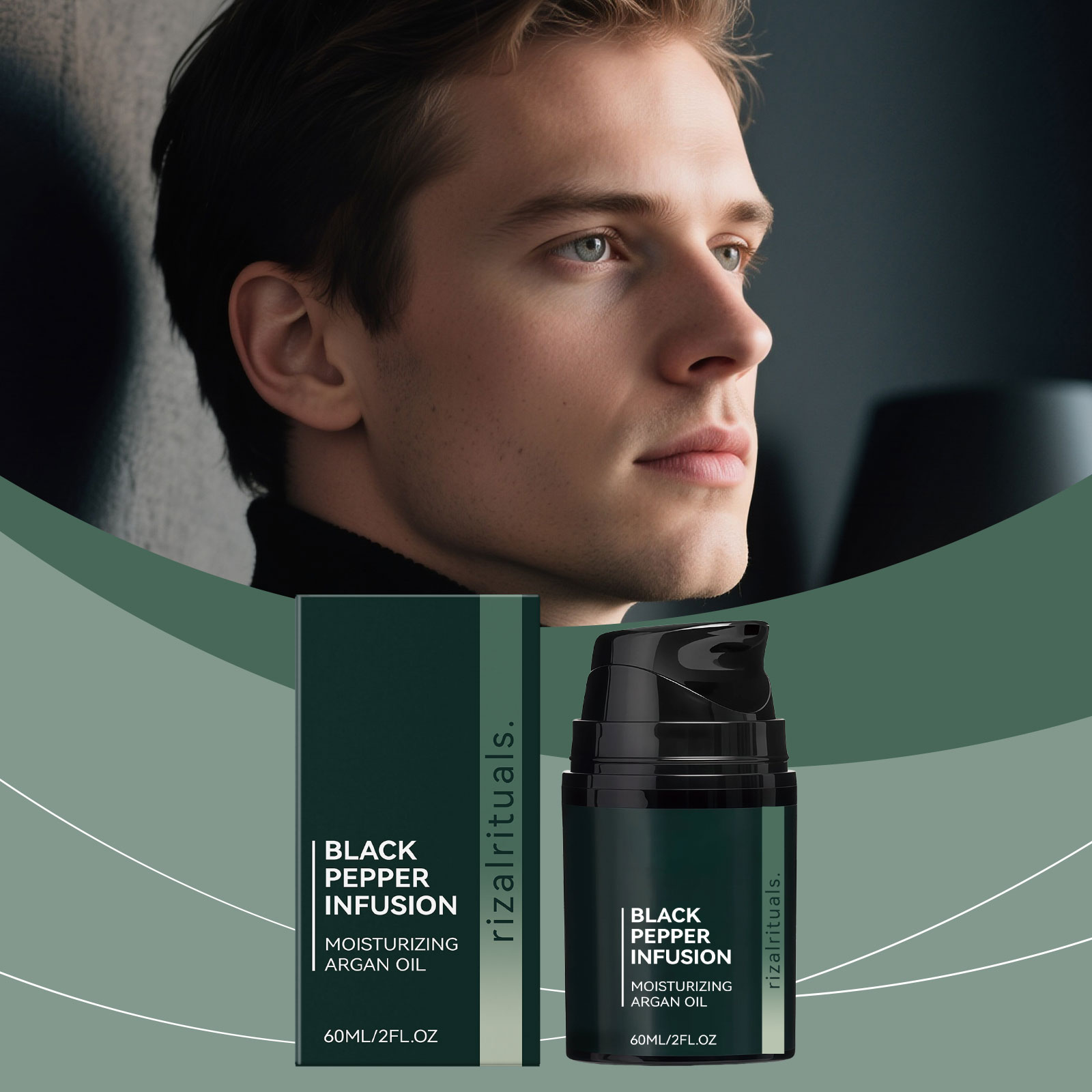 Facial Beard Care Oil Light Texture Non Greasy Fresh Hydrating Easy Daily Grooming Essence