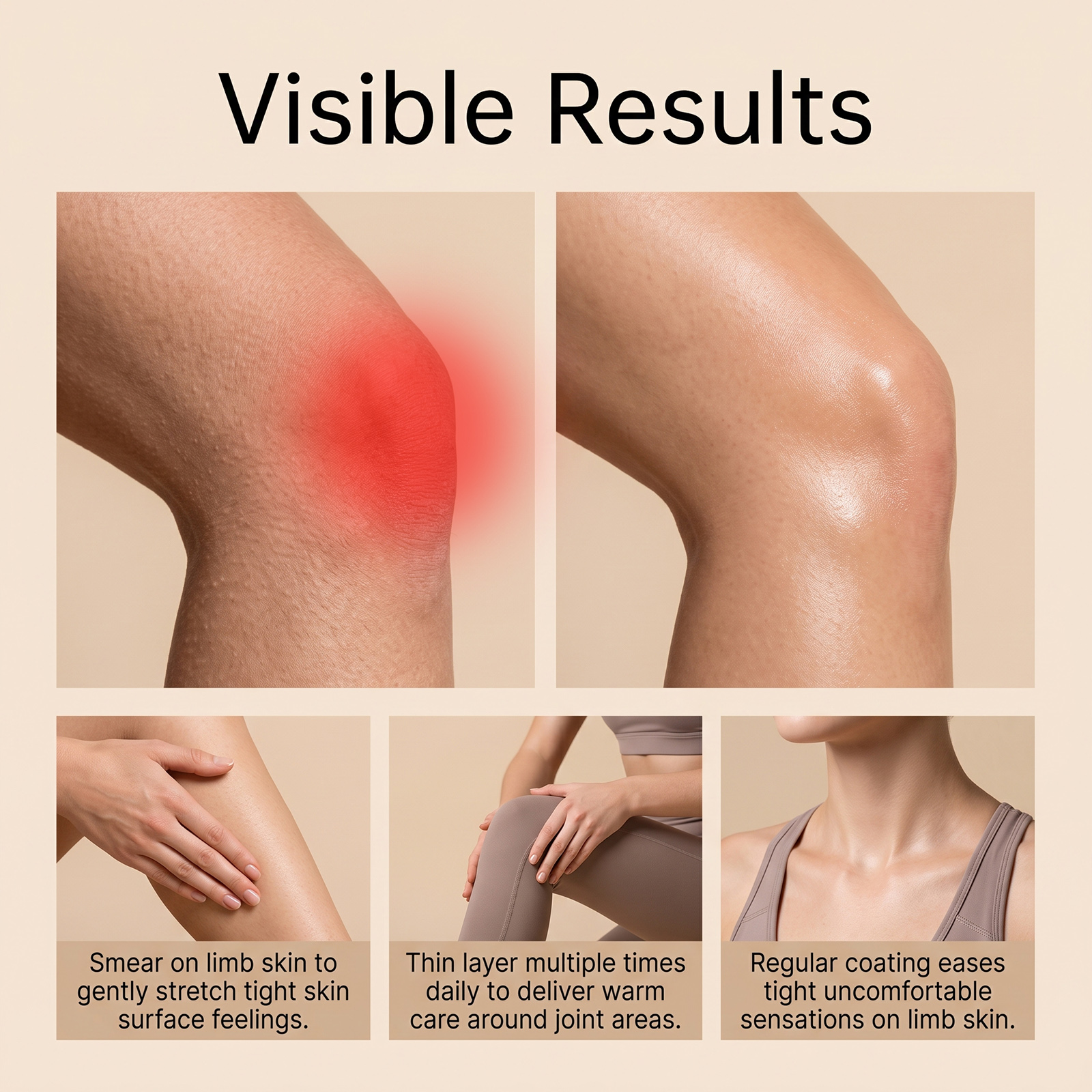 Botanical Joint Relief Cream Moisturizing Nourishing Light Smooth Gentle Comfort Daily Massage Care For Elbow Hand Skin