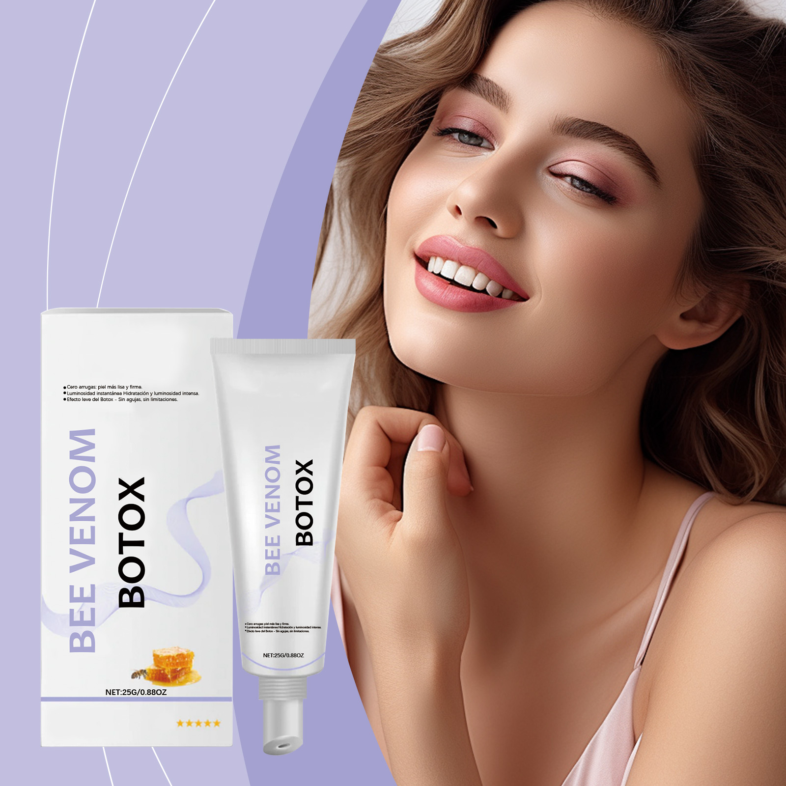 Bee Venom Moisturizing Cream Deep Hydration Mild Care Delicate Skin Daily Skincare Nourish Moisturize Facial Lotion Soft Smooth Gentle Protect
