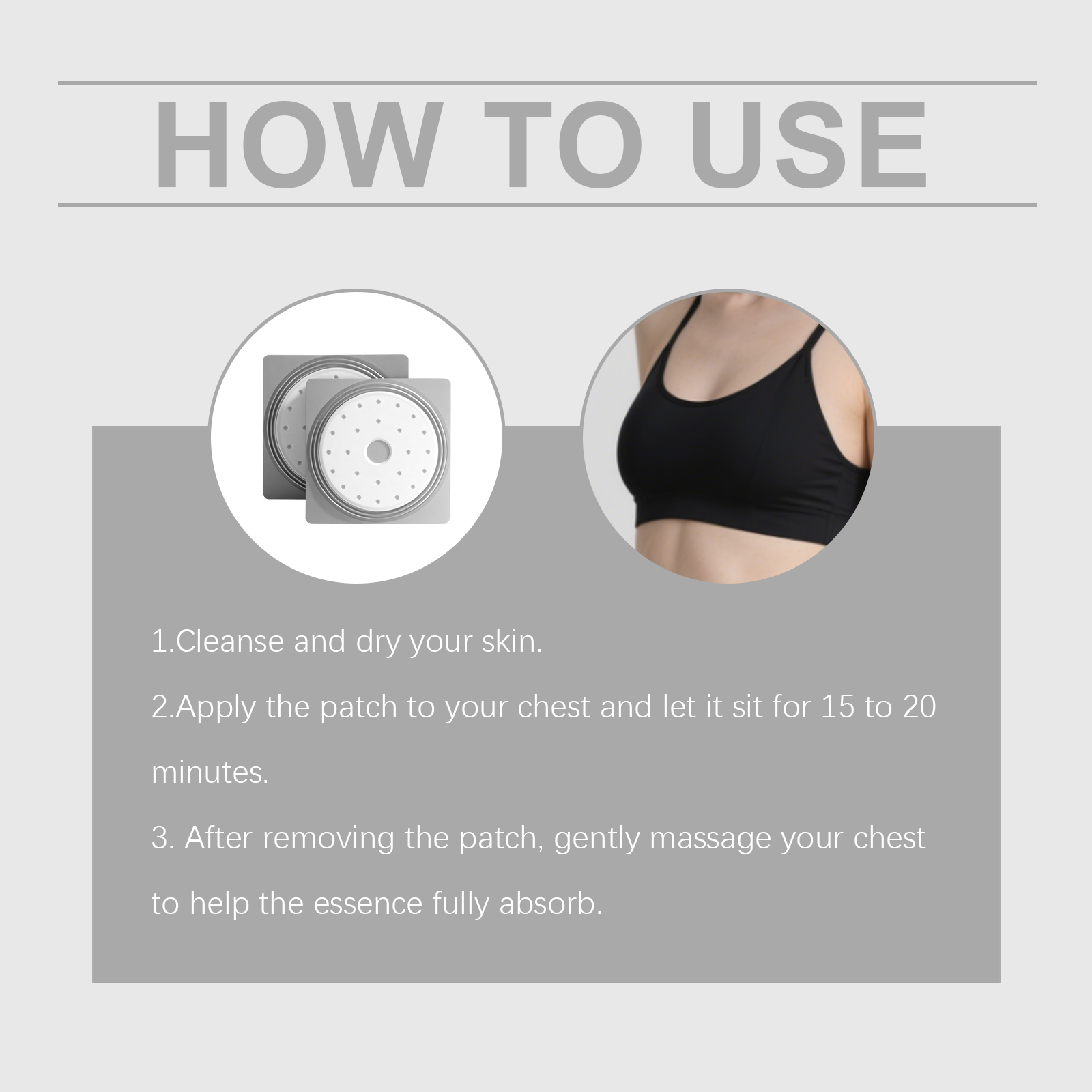 Plant Extract Breast Care Patch For Women Nourish Soft Elastic Plump Uplift Figure Skin Charm Daily