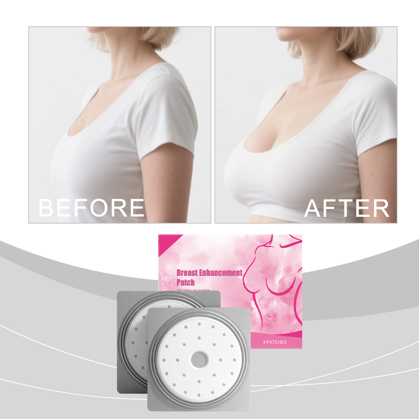 Plant Extract Breast Care Patch For Women Nourish Soft Elastic Plump Uplift Figure Skin Charm Daily