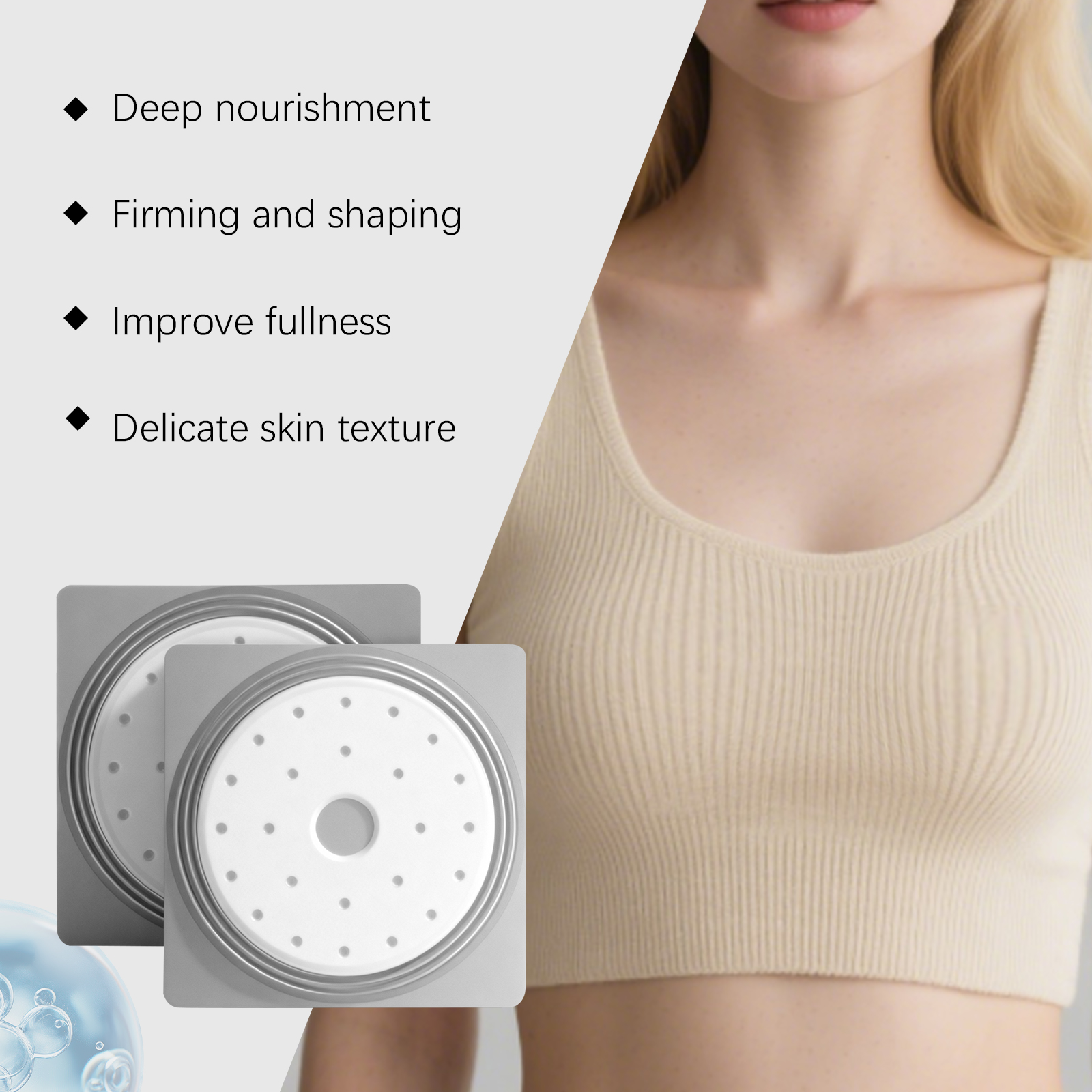 Plant Extract Breast Care Patch For Women Nourish Soft Elastic Plump Uplift Figure Skin Charm Daily