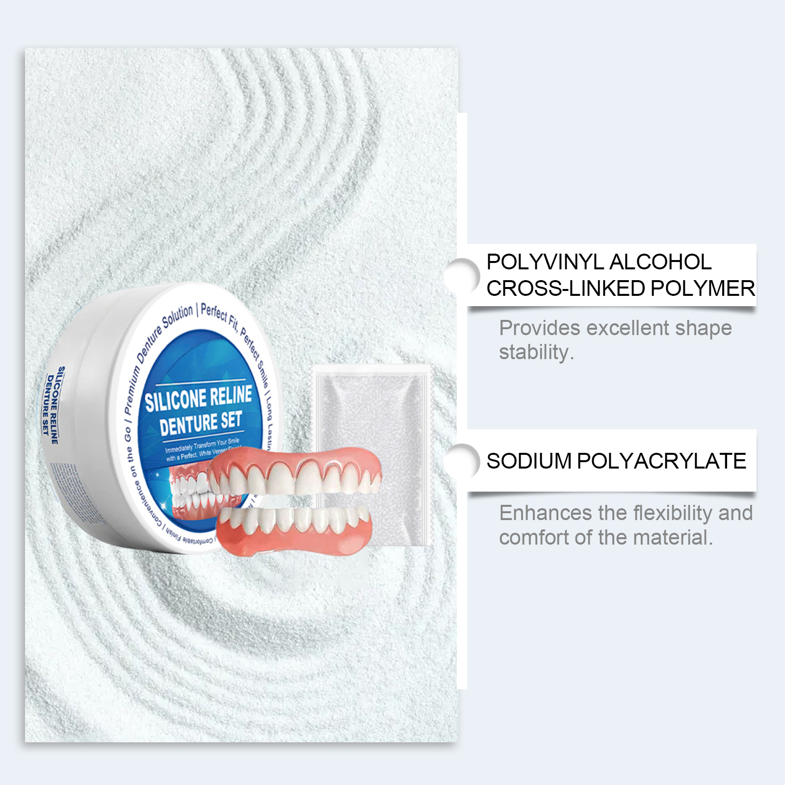 Cosmetic Teeth Cover Set Modify Teeth Fill Gaps Comfort Nice Boost Smile Oral Care