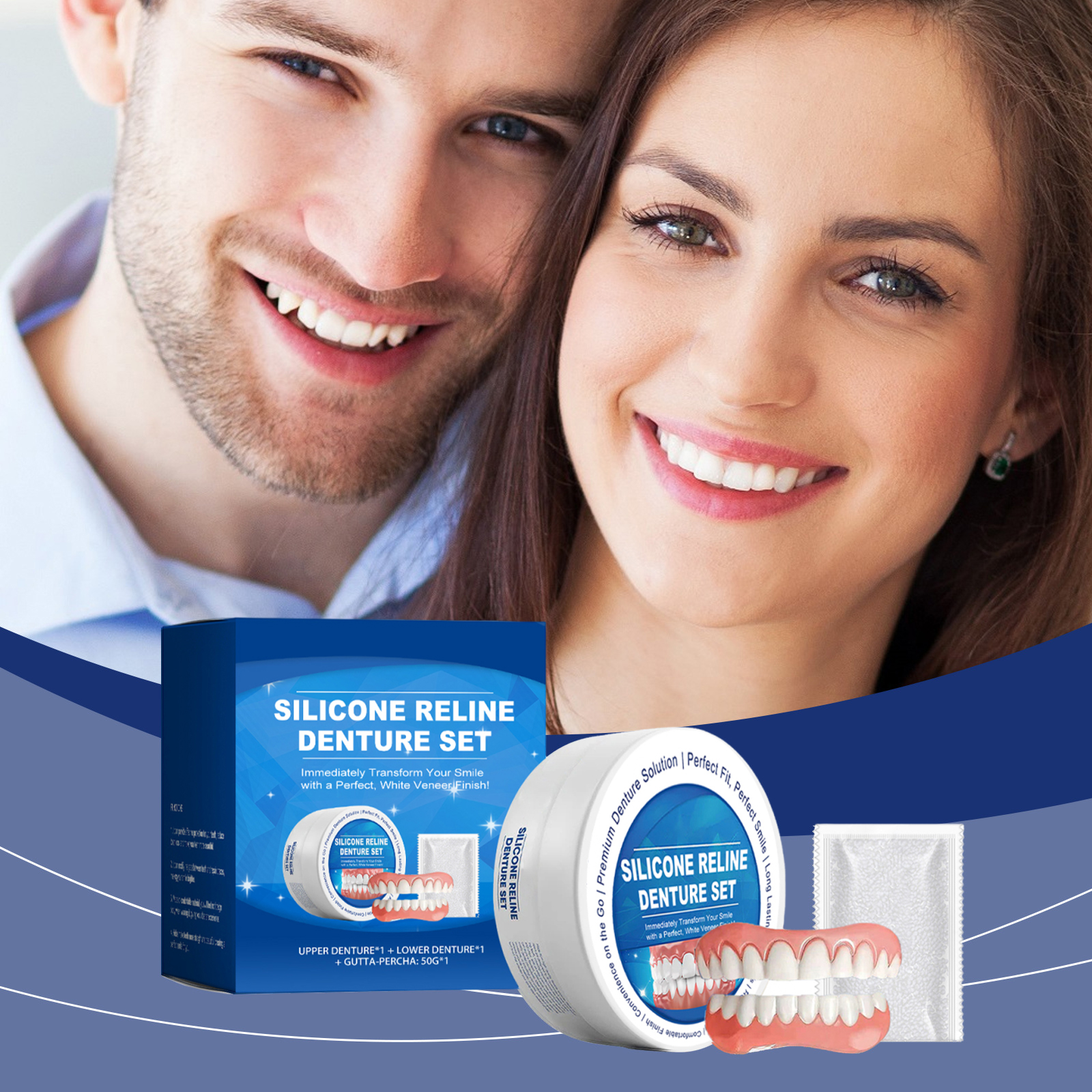 Cosmetic Teeth Cover Set Modify Teeth Fill Gaps Comfort Nice Boost Smile Oral Care