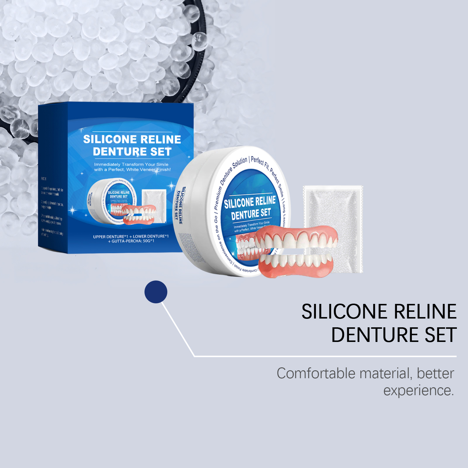 Cosmetic Teeth Cover Set Modify Teeth Fill Gaps Comfort Nice Boost Smile Oral Care