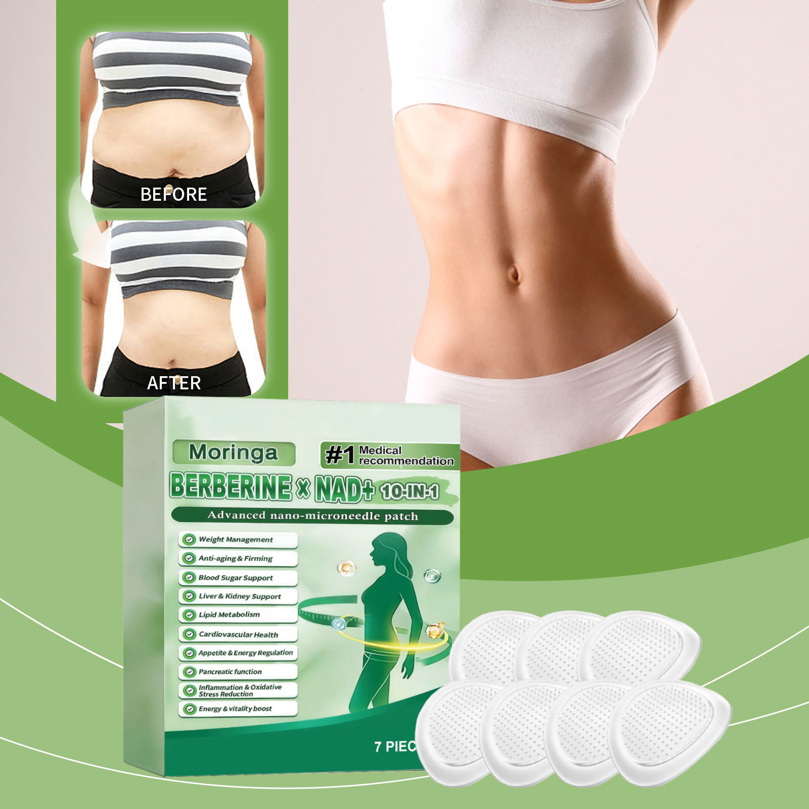Body Care Patch Mild Formula Lightweight Breathable Skin Friendly Portable Simple Daily Body Treatment