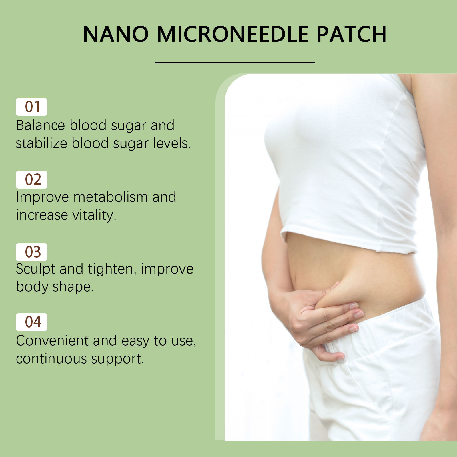 Body Care Patch Mild Formula Lightweight Breathable Skin Friendly Portable Simple Daily Body Treatment