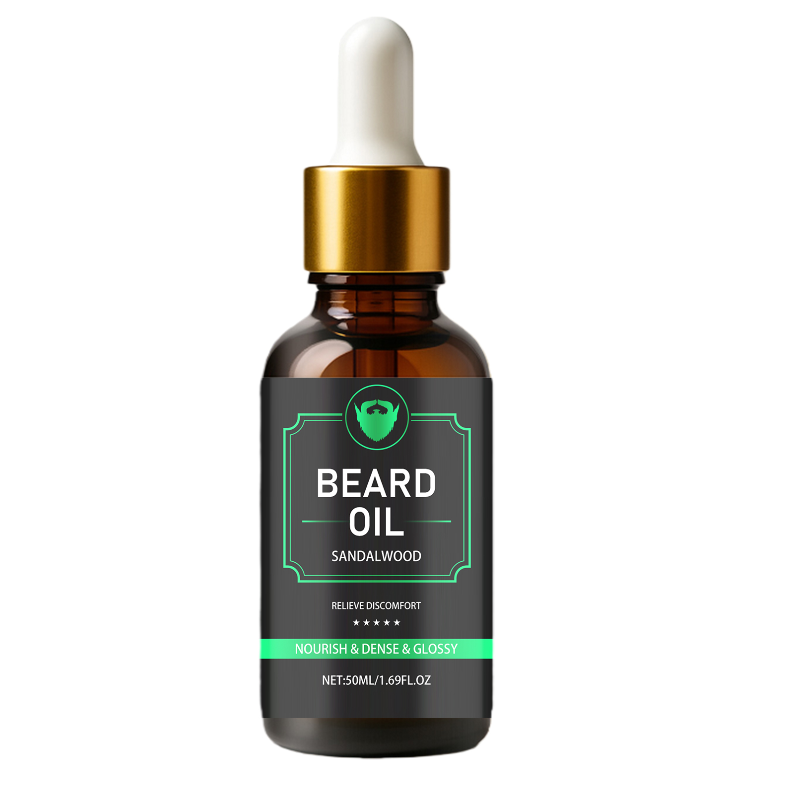 Men Beard Care Oil Light Nonsticky Mild Soft Daily Beard Moisturizing Treatment Essence