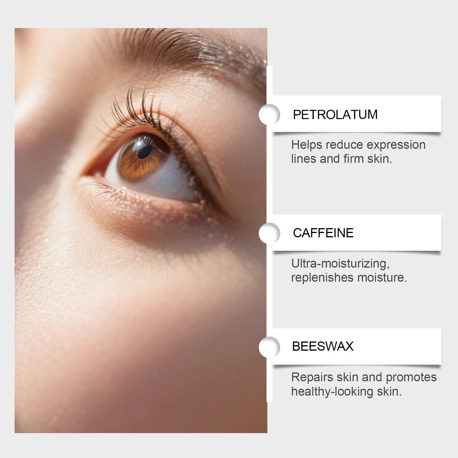 Eye Care Patch Mild Ingredient Moisturizing Soft Tight Fit Daily Skin Care Around Eyes