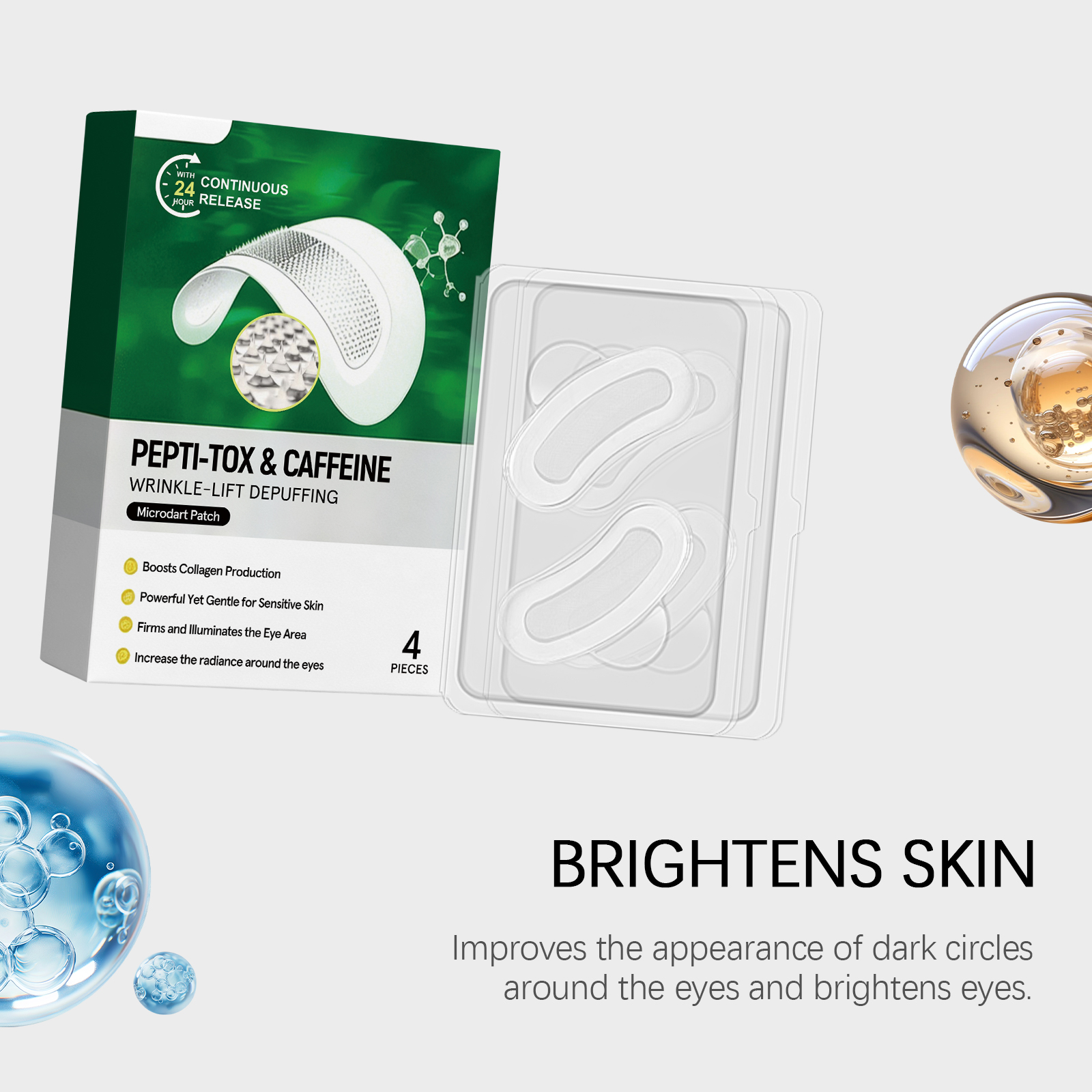 Eye Care Patch Mild Ingredient Moisturizing Soft Tight Fit Daily Skin Care Around Eyes