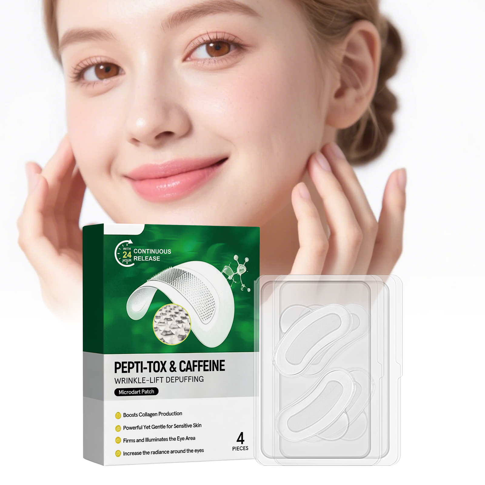Eye Care Patch Mild Ingredient Moisturizing Soft Tight Fit Daily Skin Care Around Eyes