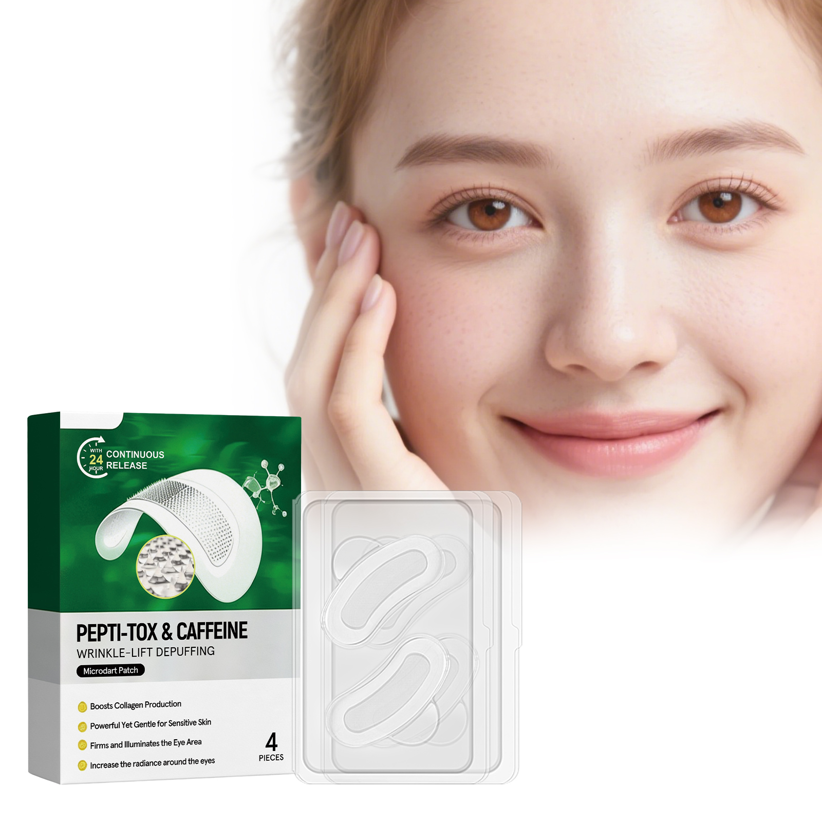 Eye Care Patch Mild Ingredient Moisturizing Soft Tight Fit Daily Skin Care Around Eyes
