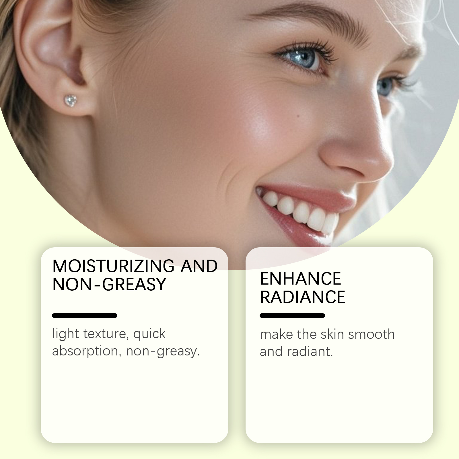 Skin Moisturizing Cream Nourishes Facial Skin Hydrating Light Soft Texture Refreshing Day Night Applicable Care Cream