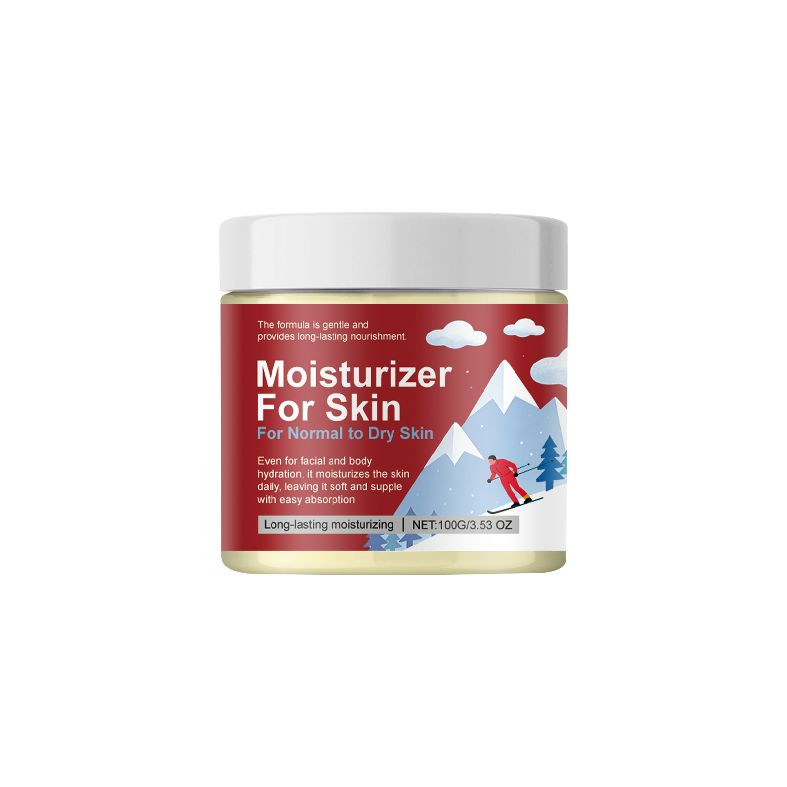 Skin Moisturizing Cream Nourishes Facial Skin Hydrating Light Soft Texture Refreshing Day Night Applicable Care Cream